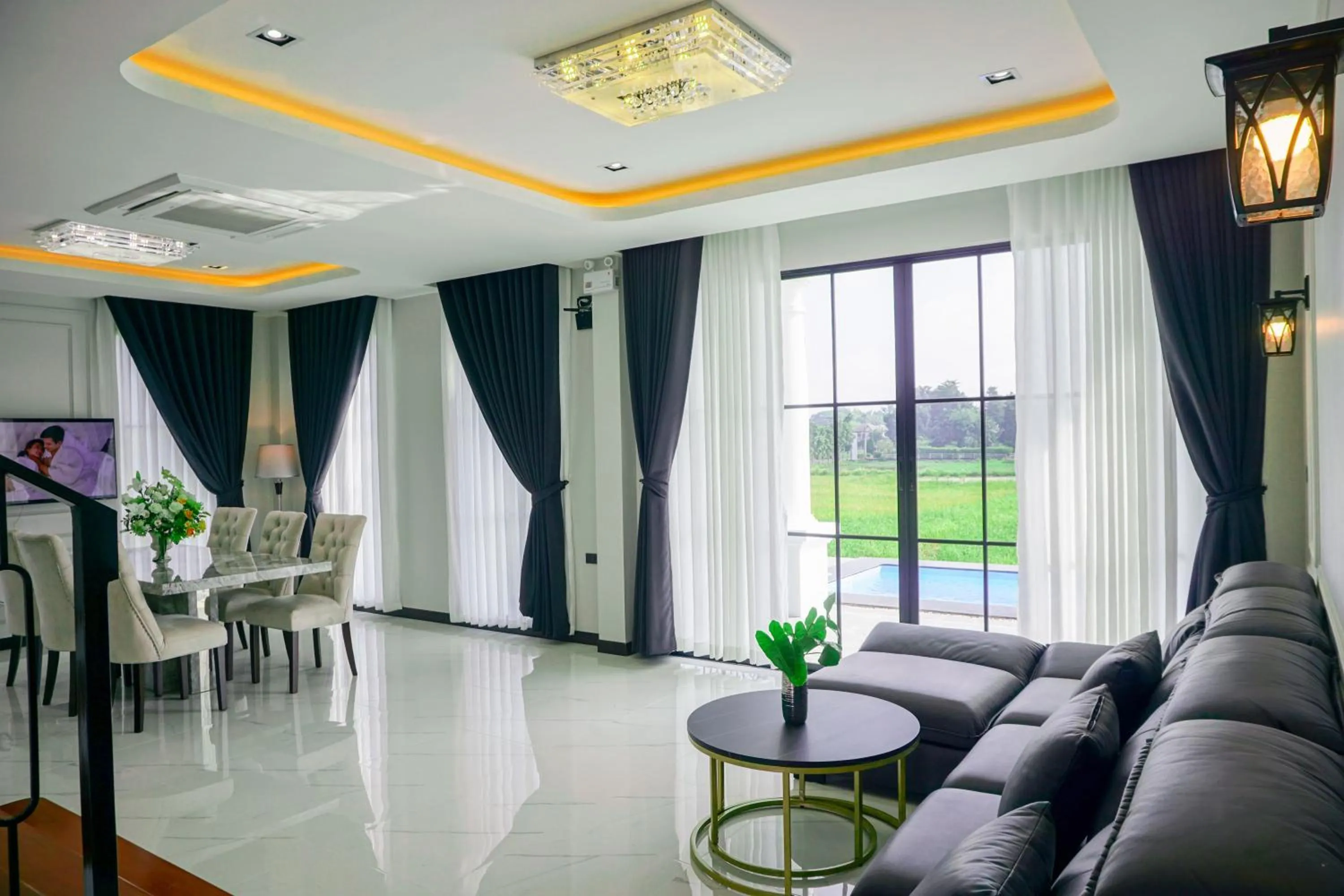 TV and multimedia in Pim Pool Villa Nan