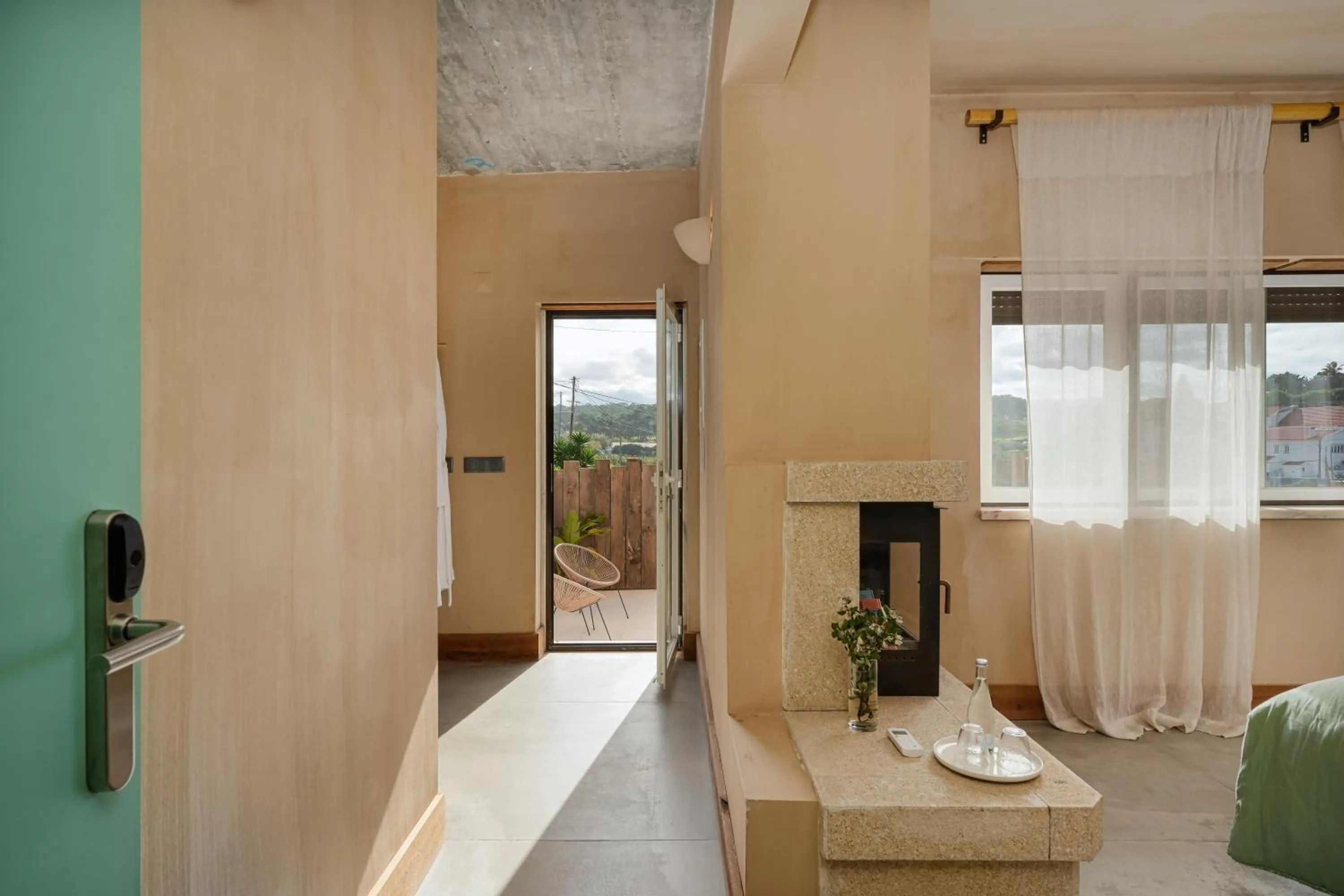 Patio, Bed in Azenhas do Mar Valley House