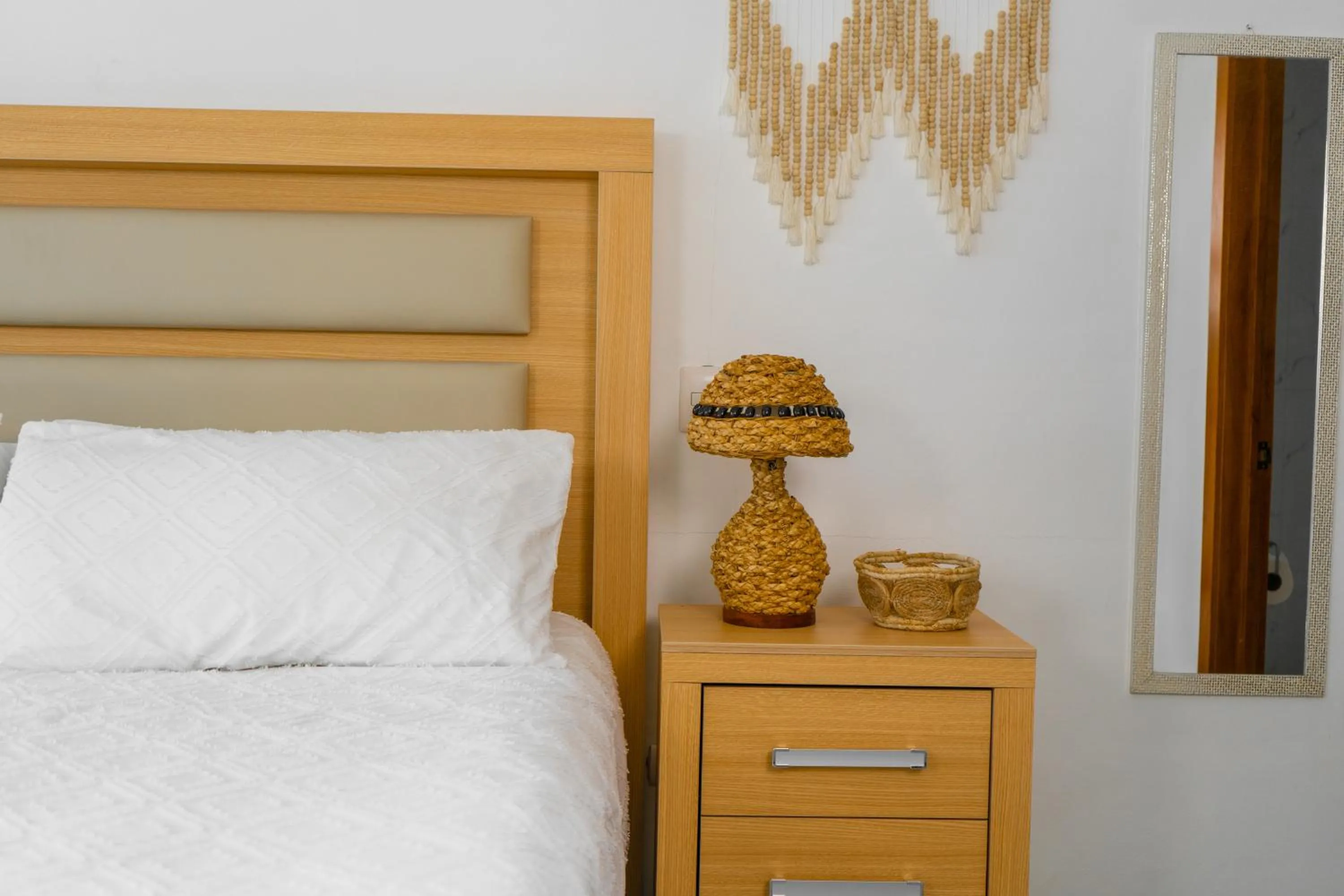 Bed in Equinoccio Hotel