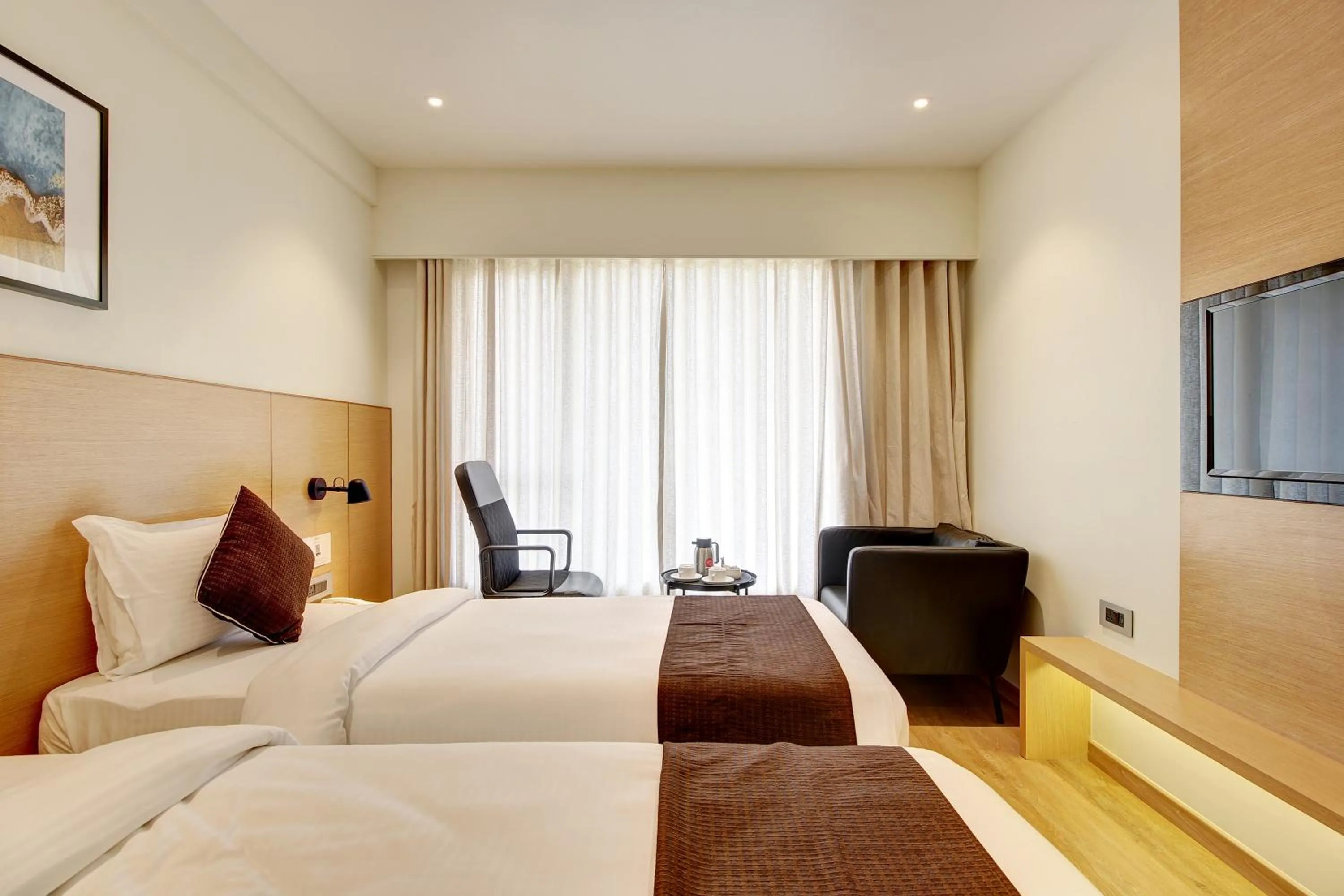 Bed in Hotel Mumbai House Ghansoli, Navi Mumbai