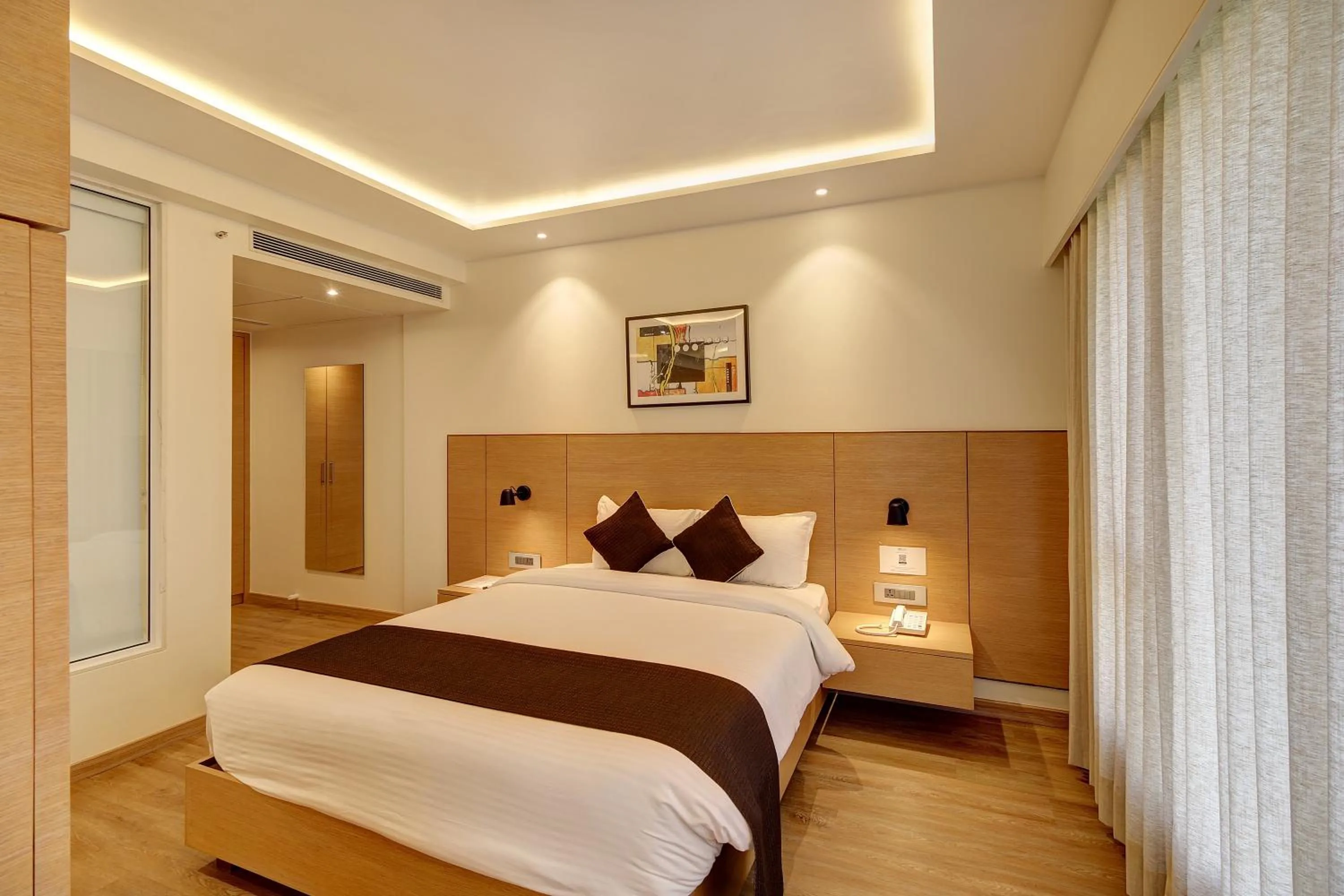 Bed in Hotel Mumbai House Ghansoli, Navi Mumbai