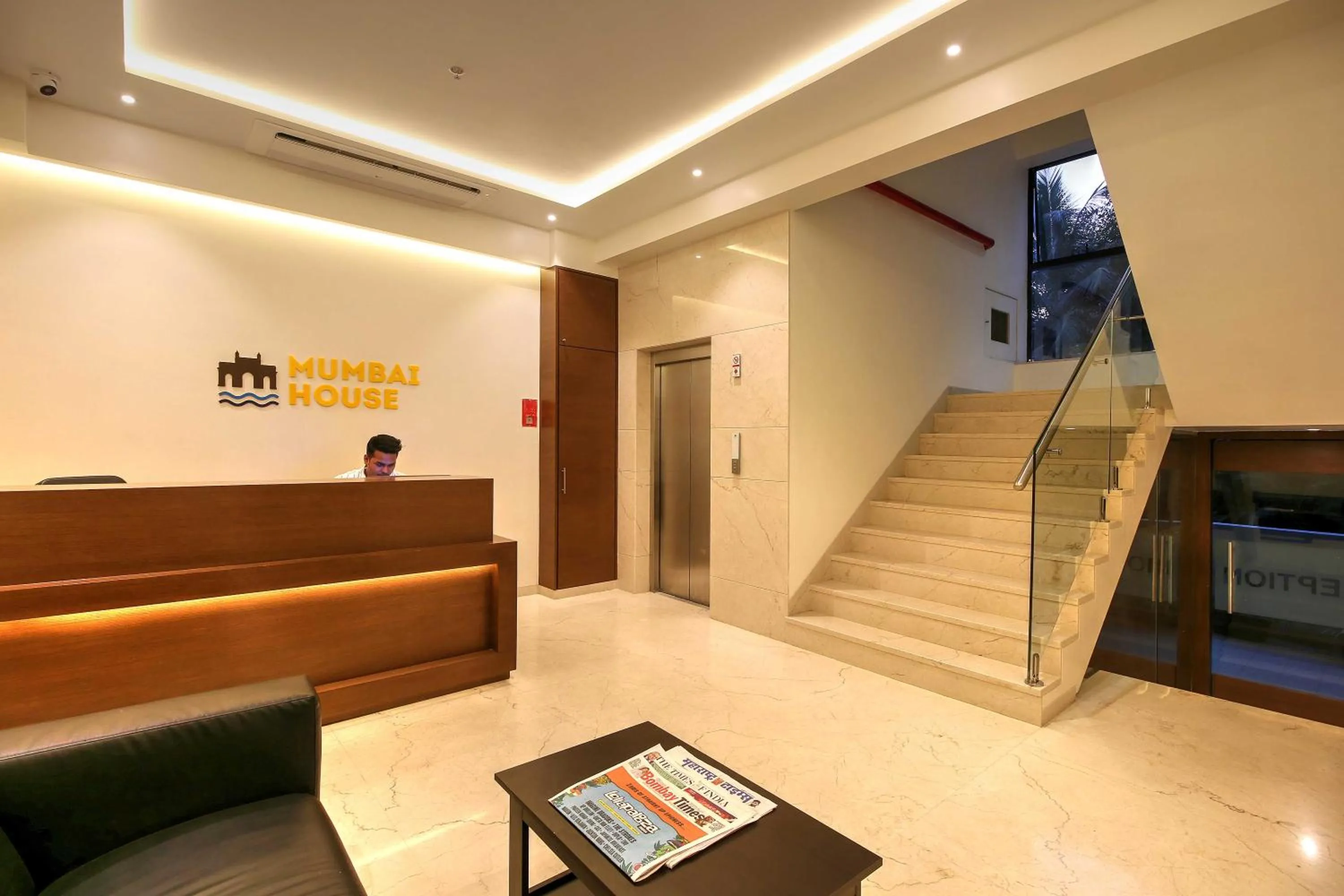 Lobby or reception in Hotel Mumbai House Ghansoli, Navi Mumbai