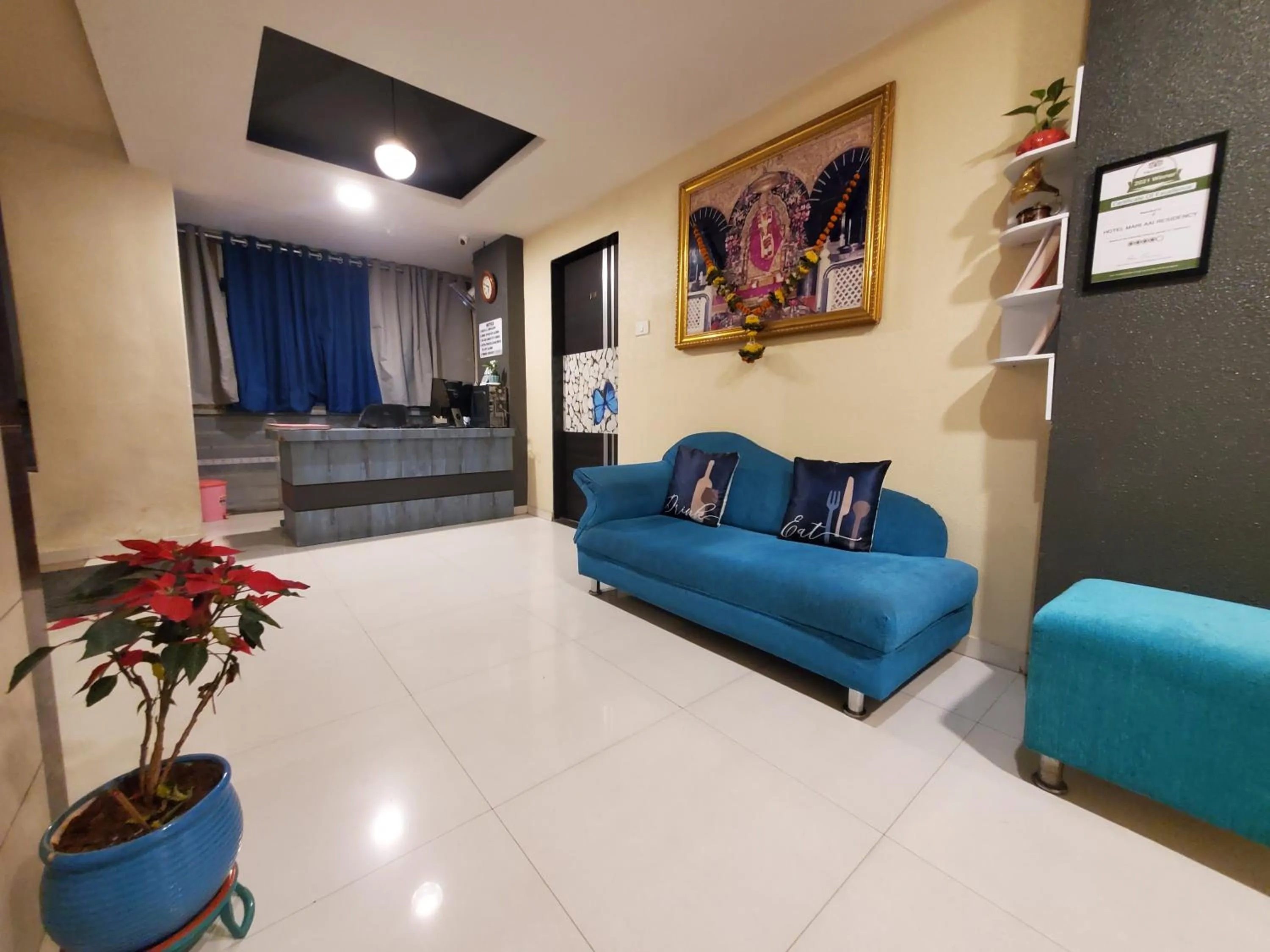 Seating area in Hotel Mari Aai Residency