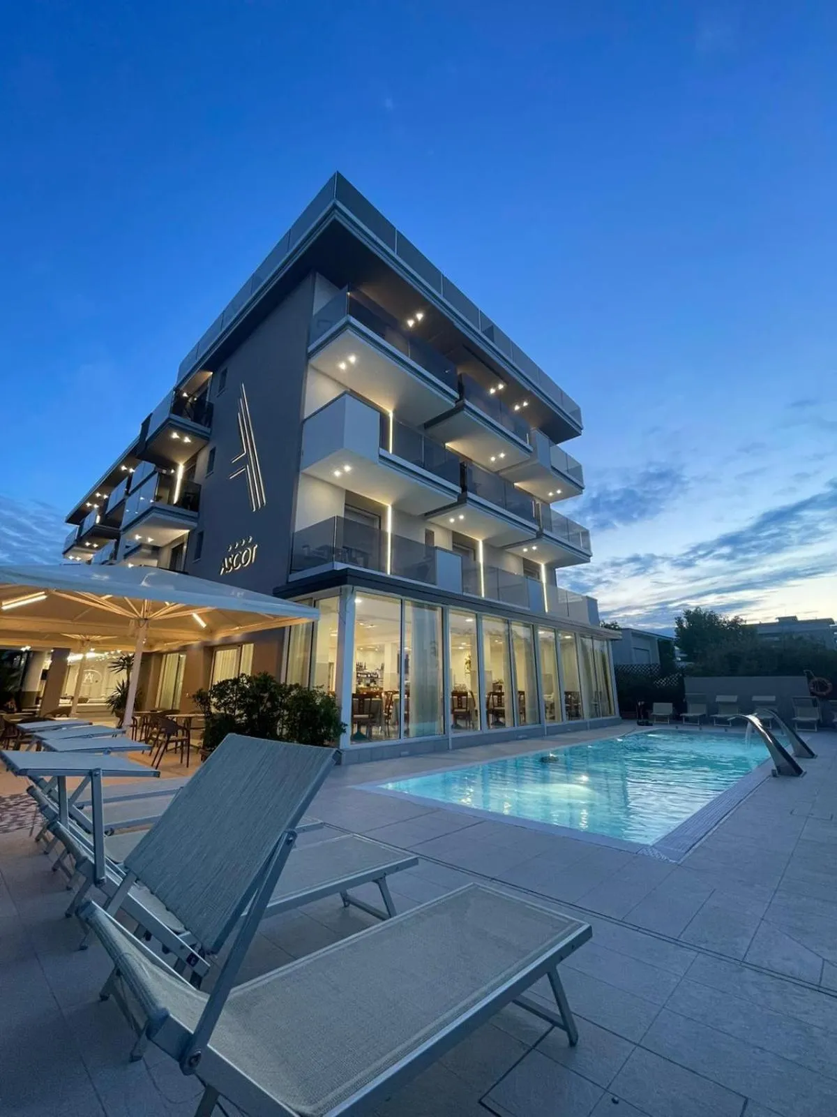 Property building in Hotel Ascot Riccione