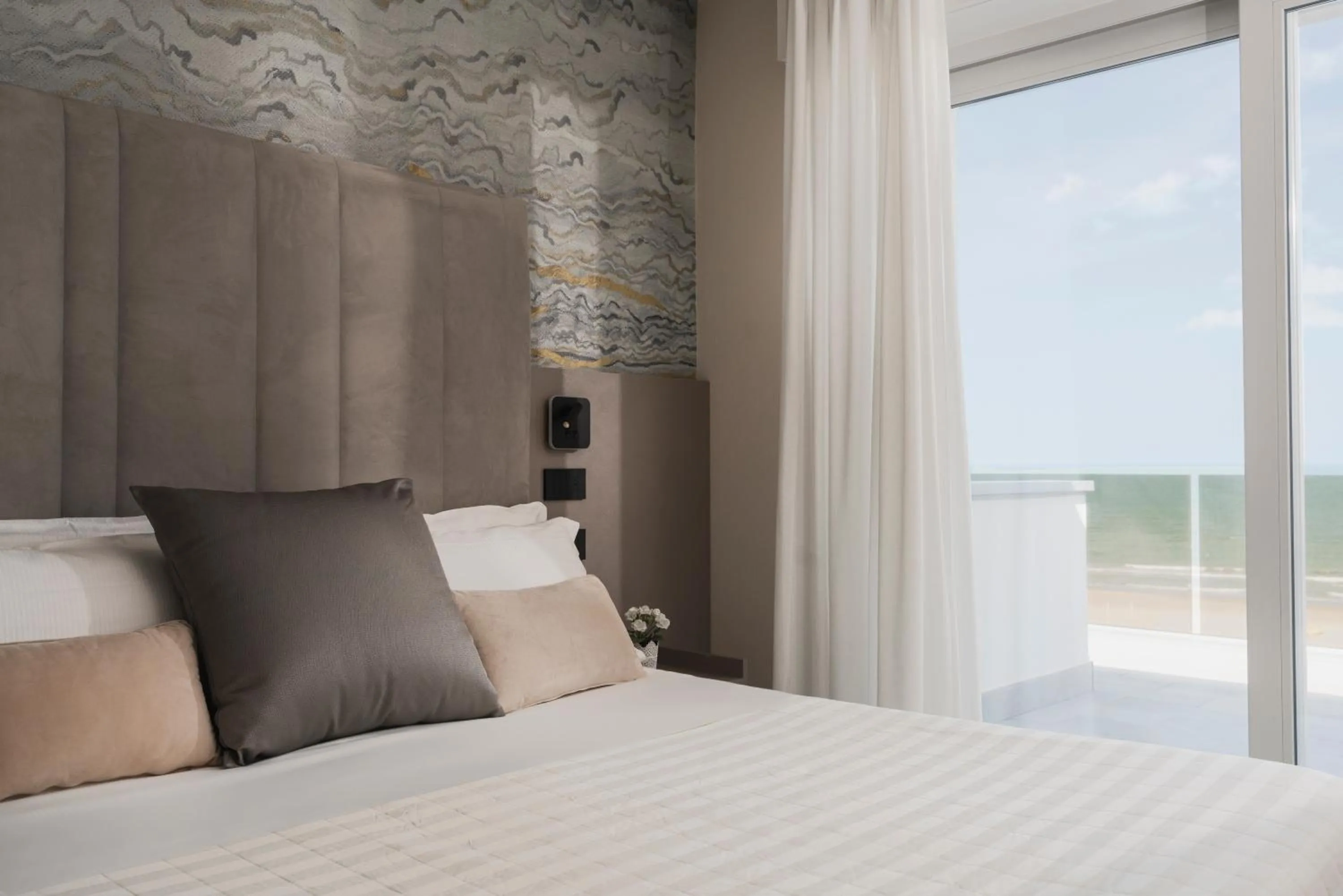 Bed in Hotel Ascot Riccione