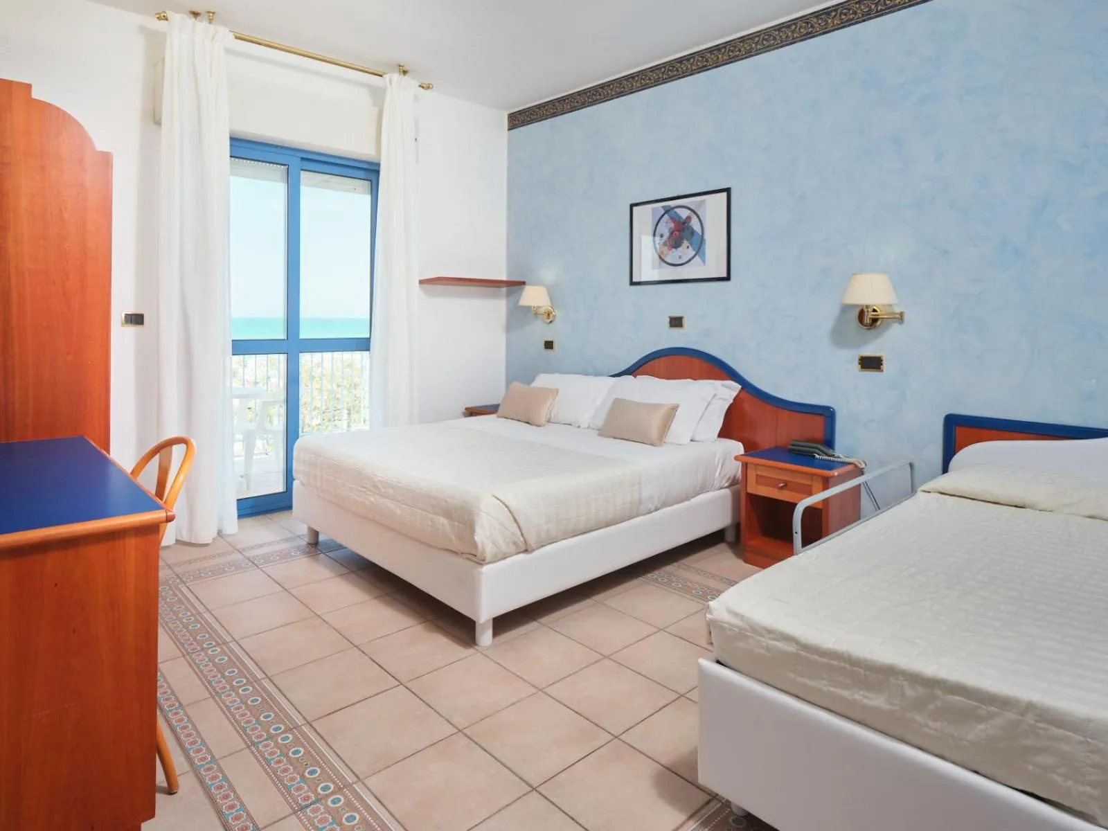 Bed in Hotel Ascot Riccione