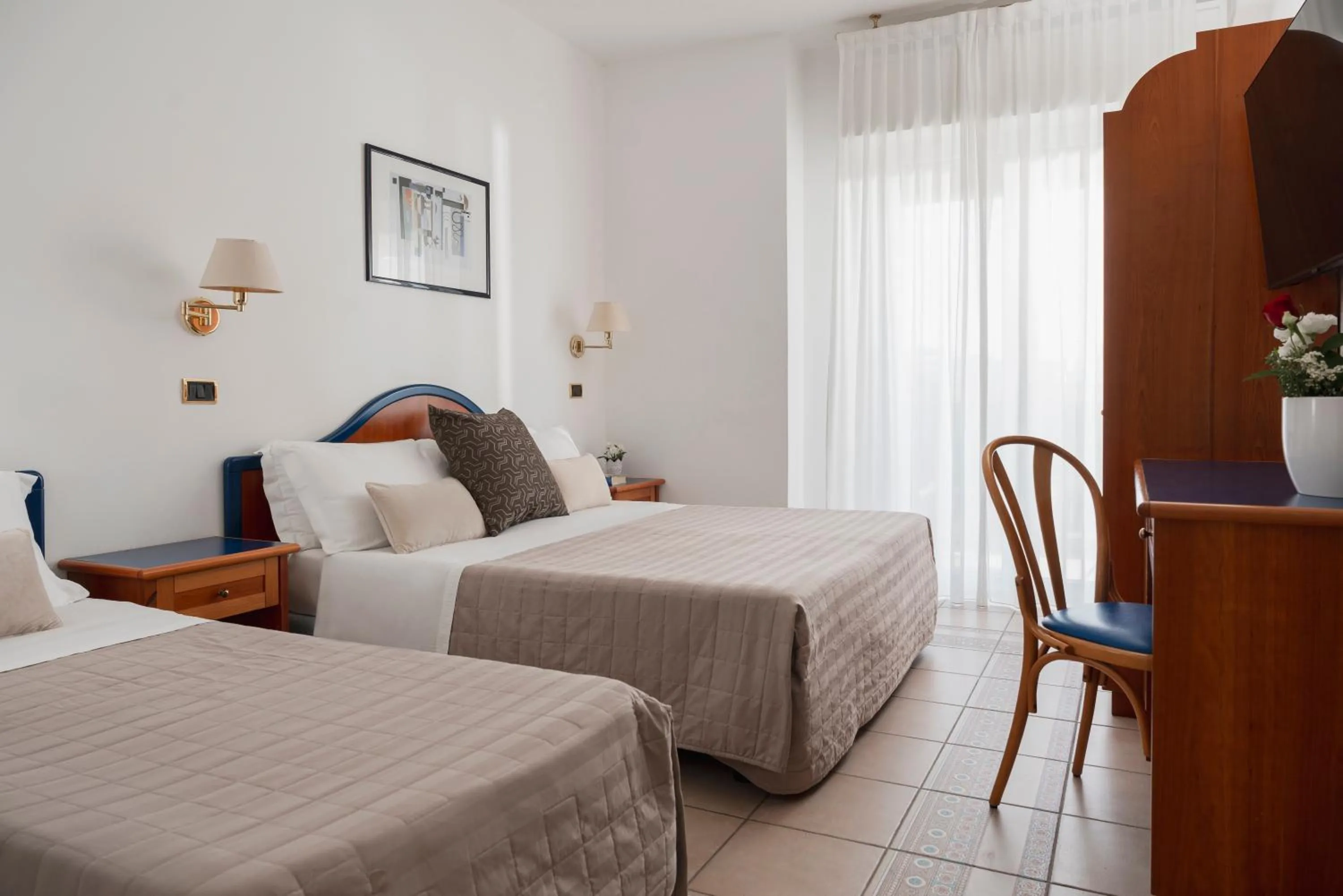 Bed in Hotel Ascot Riccione