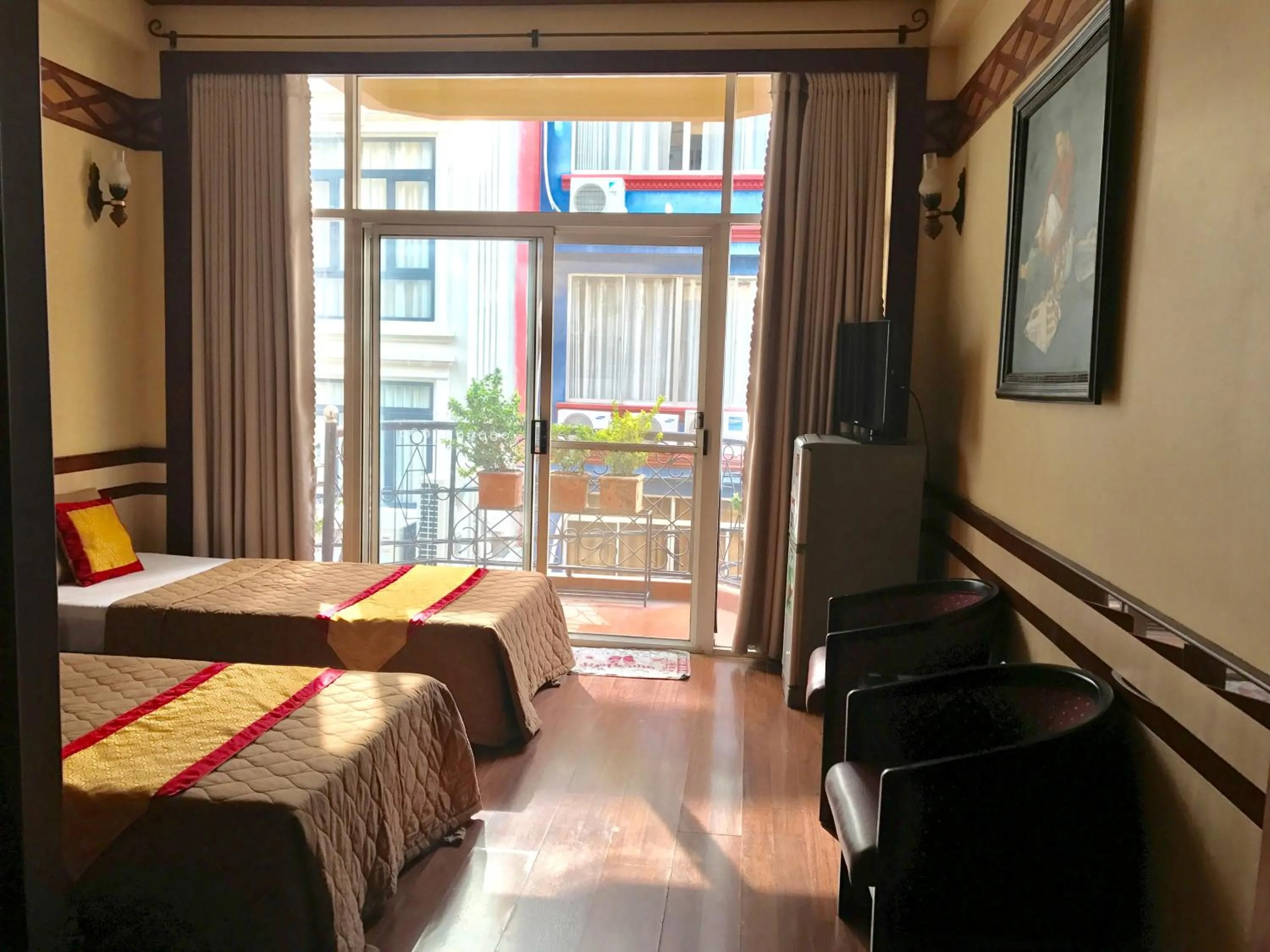 Bed in Bi Saigon Hotel