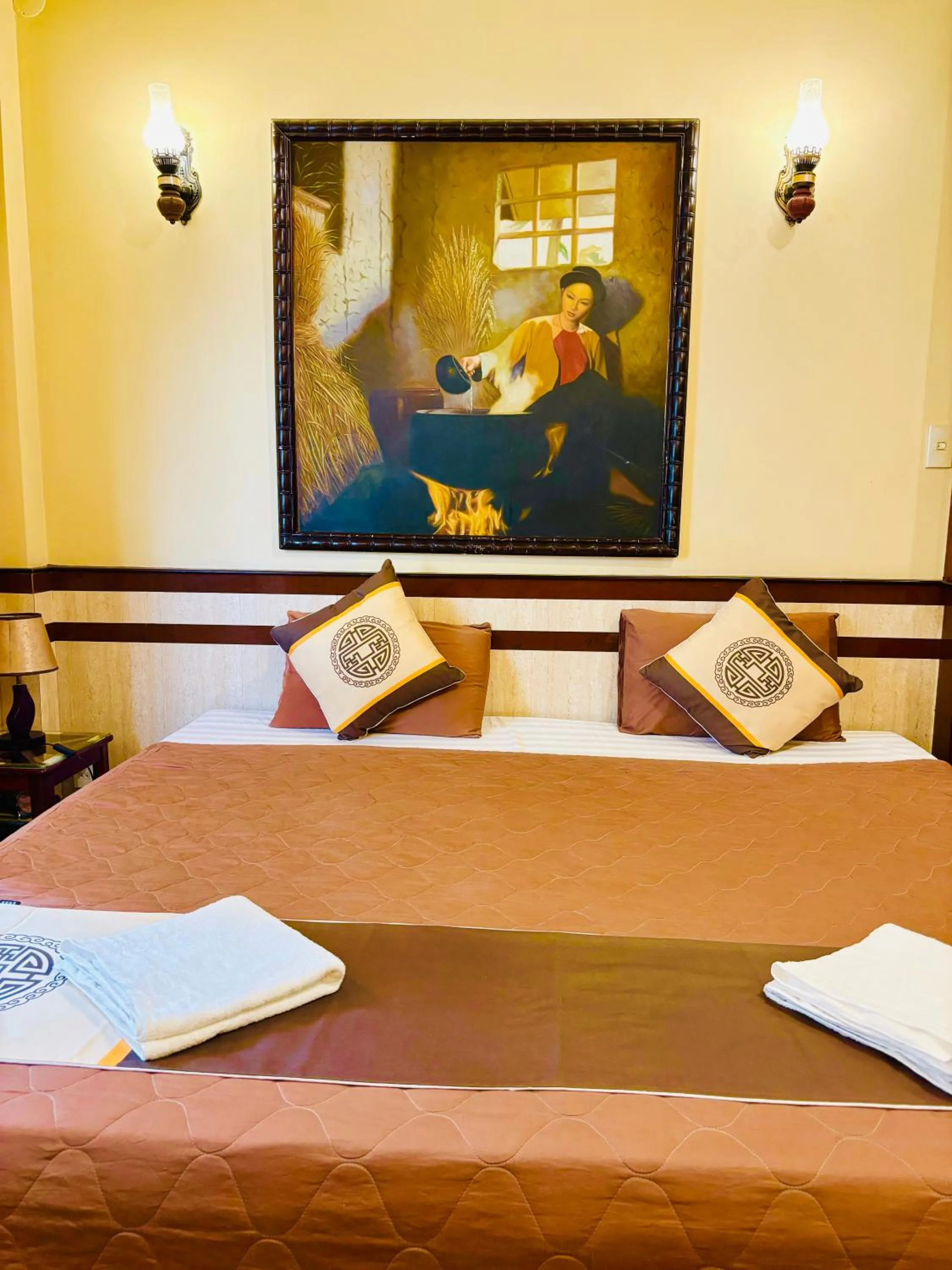 Bed in Bi Saigon Hotel