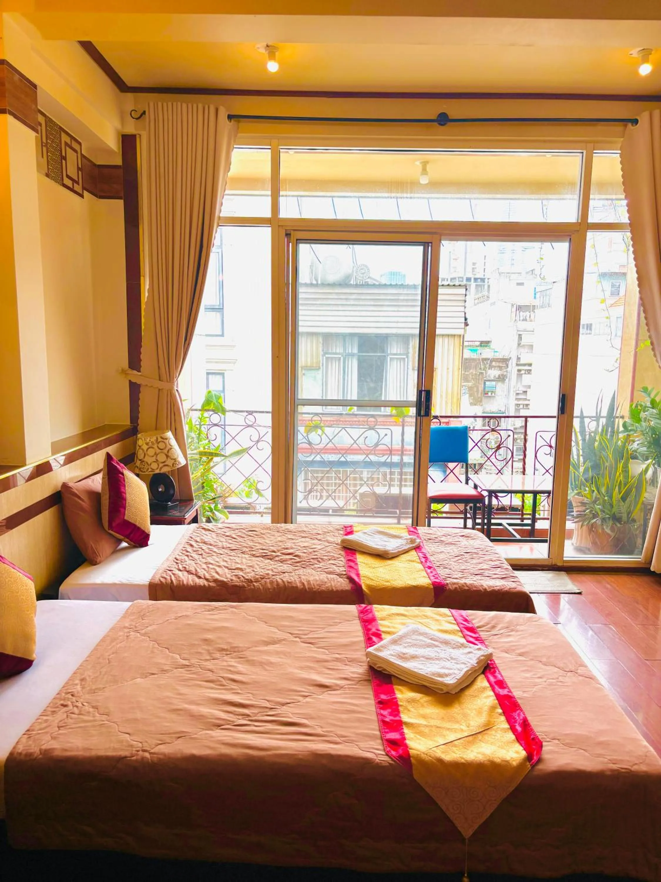 Bed in Bi Saigon Hotel