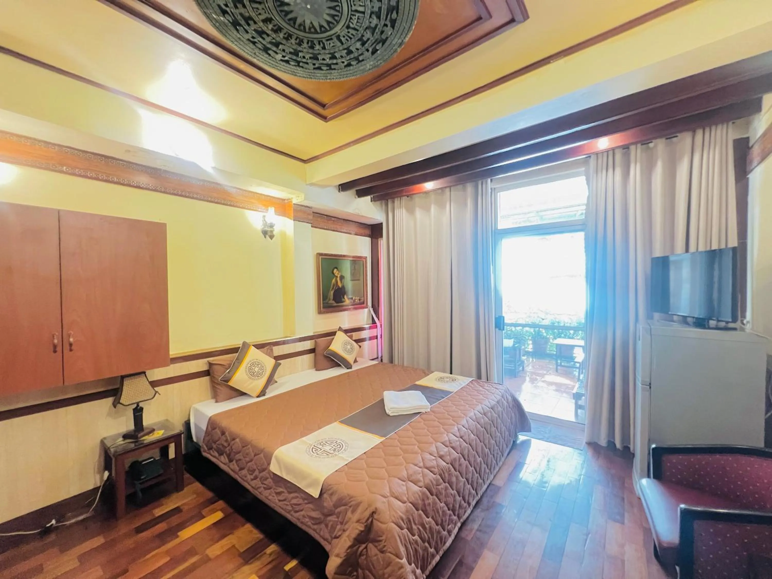 Bed in Bi Saigon Hotel