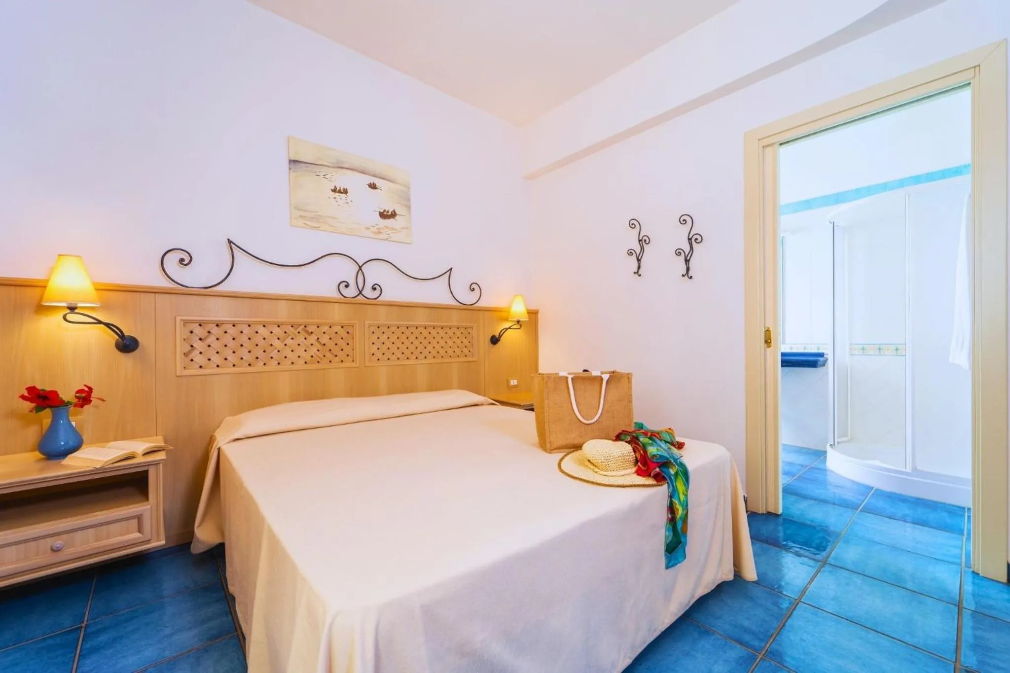 Bed in Hotel Ipomea Club