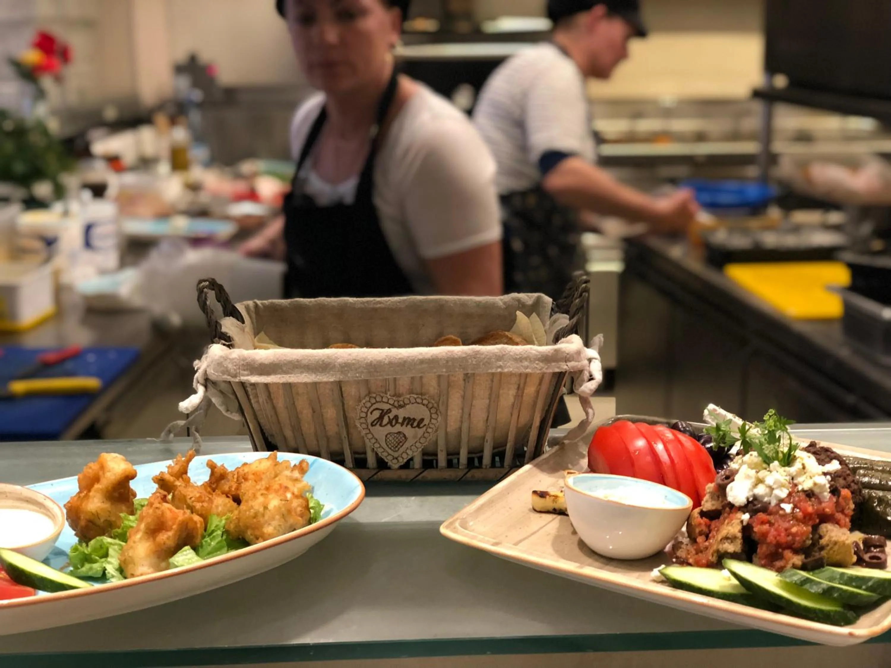 Food close-up in Sebastian's - Agios Gordios Beach