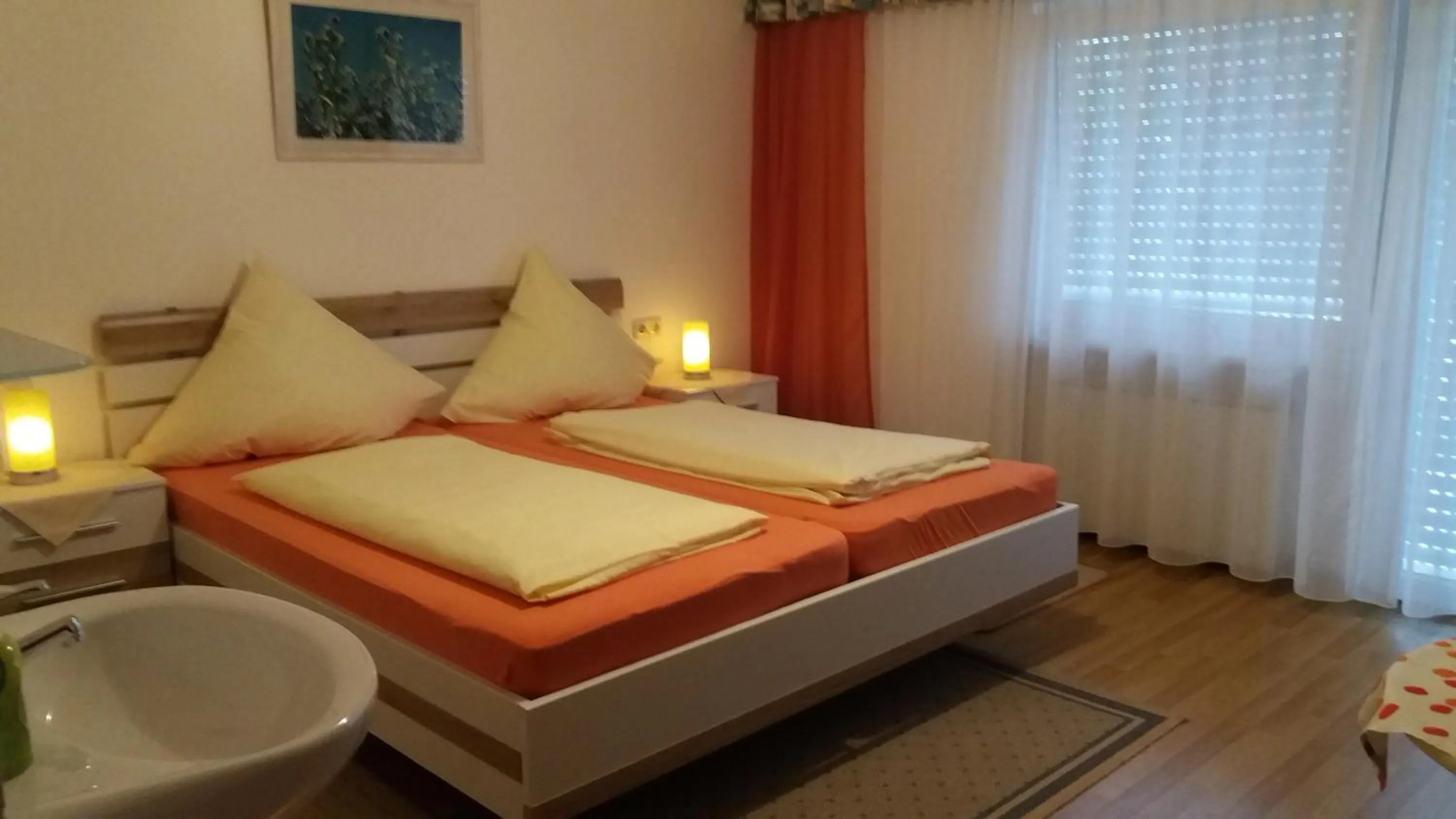 Property building, Bed in Landhaus Irma