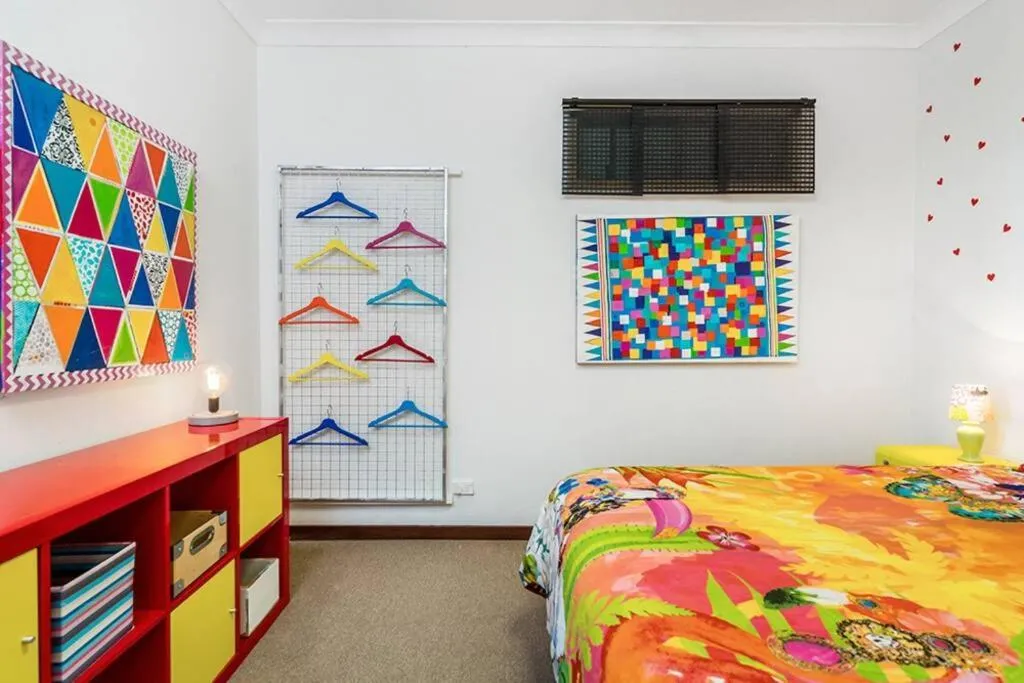 Bed in Donna's Art House