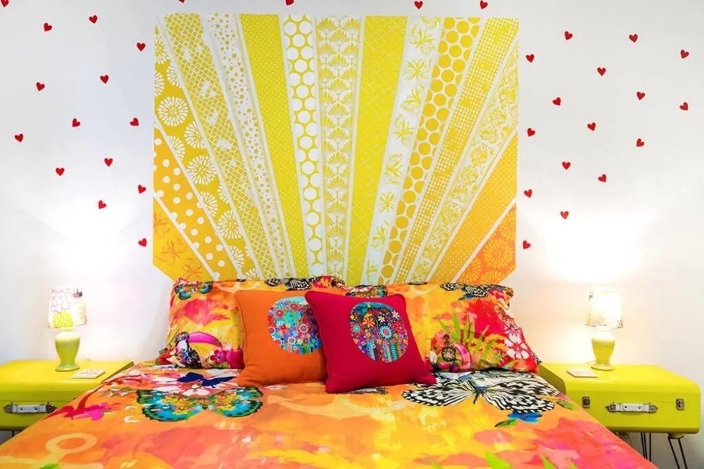Bed in Donna's Art House