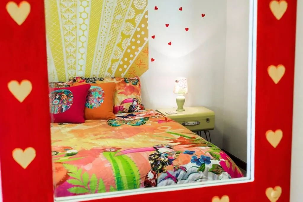 Bed in Donna's Art House