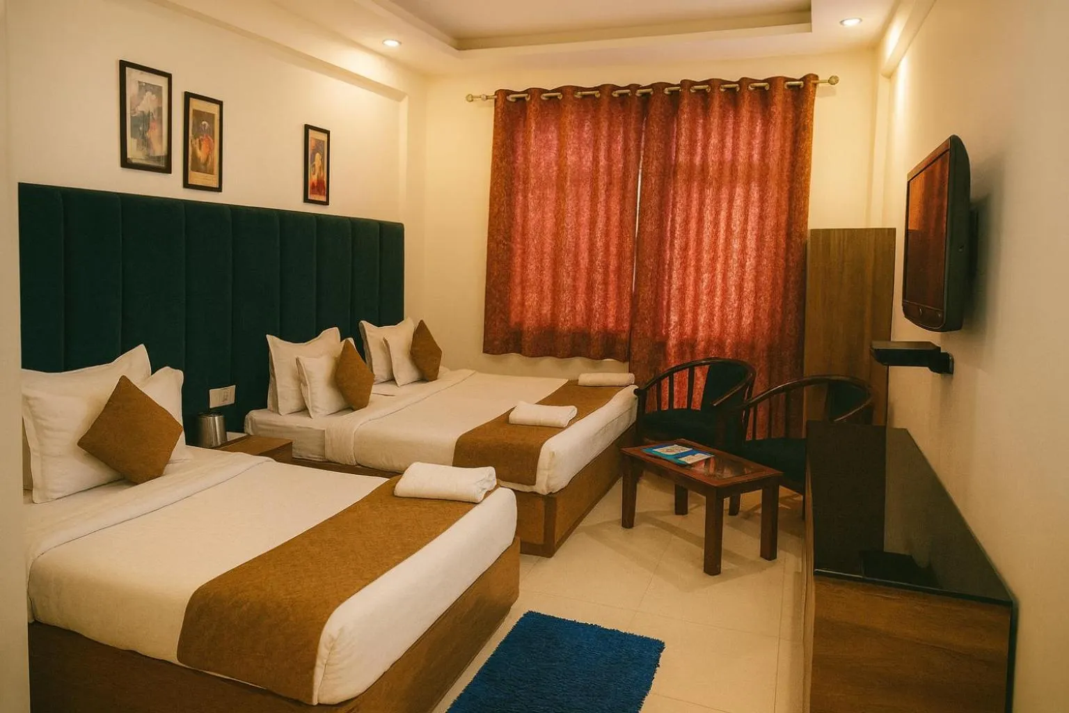 TV and multimedia, Bed in HOTEL Grand JAGDISH RESIDENCY