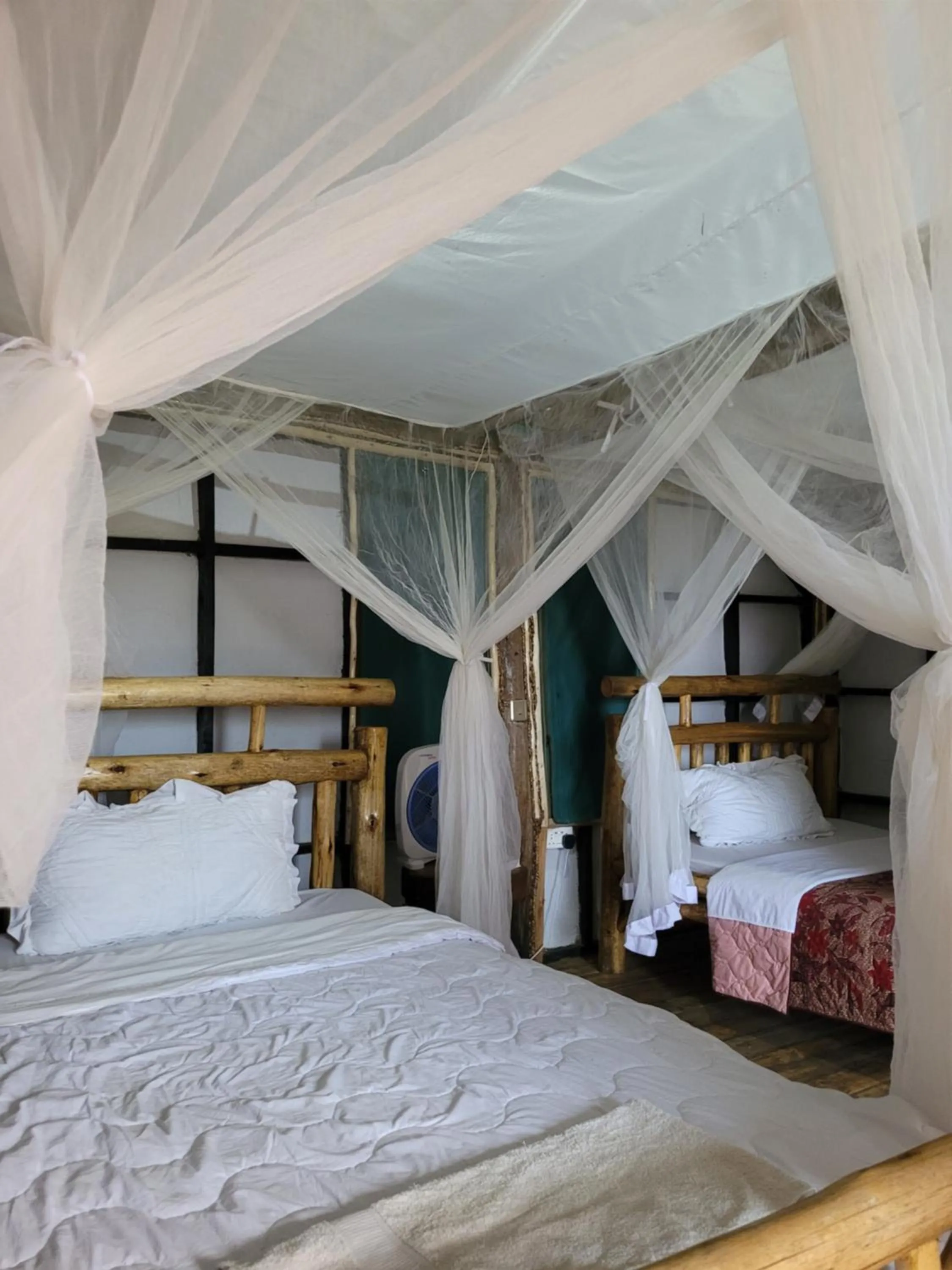 Bed in Songbird Safari Lodge & Campsite