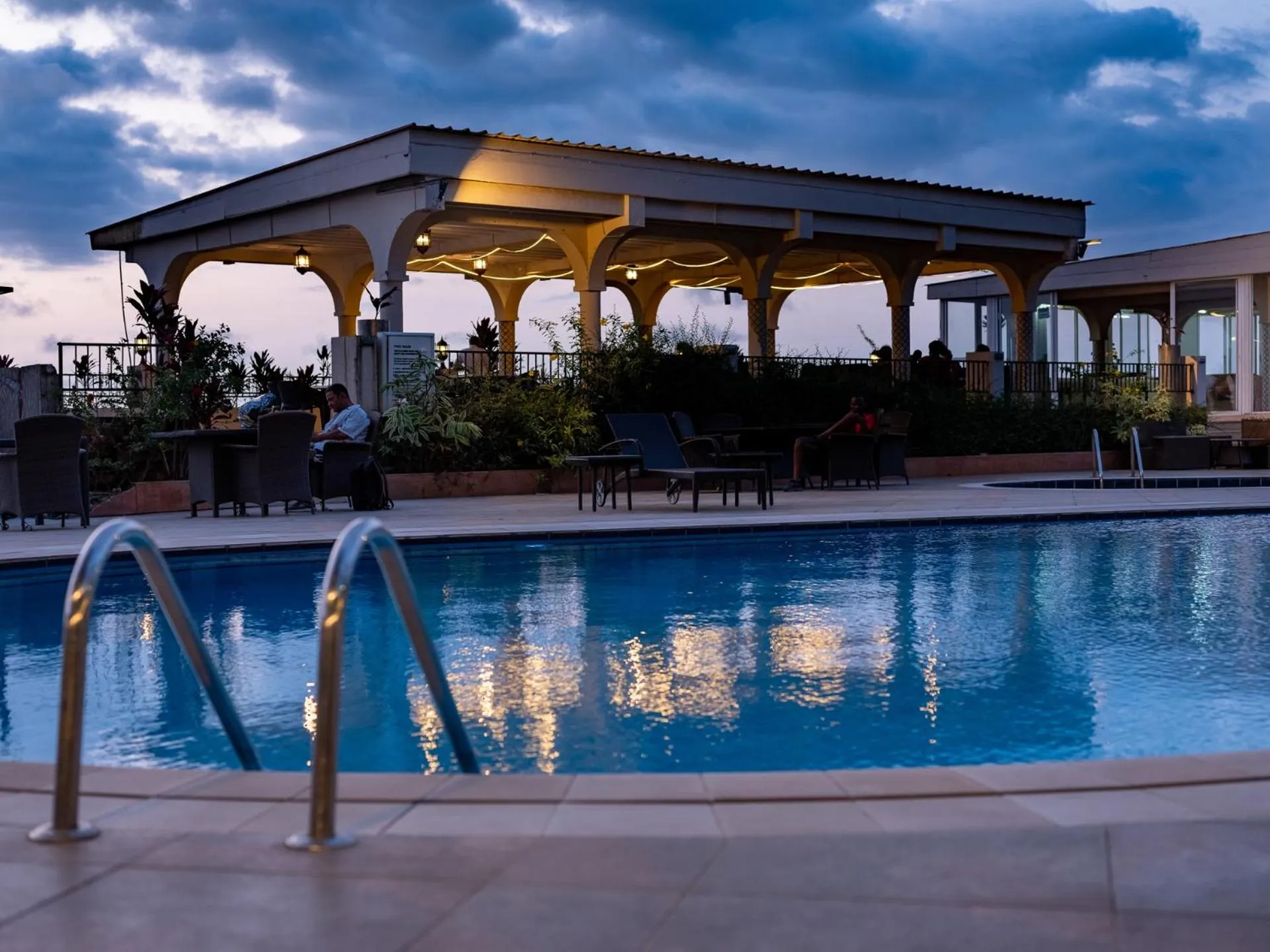 Pool view in The Country Lodge Hotel