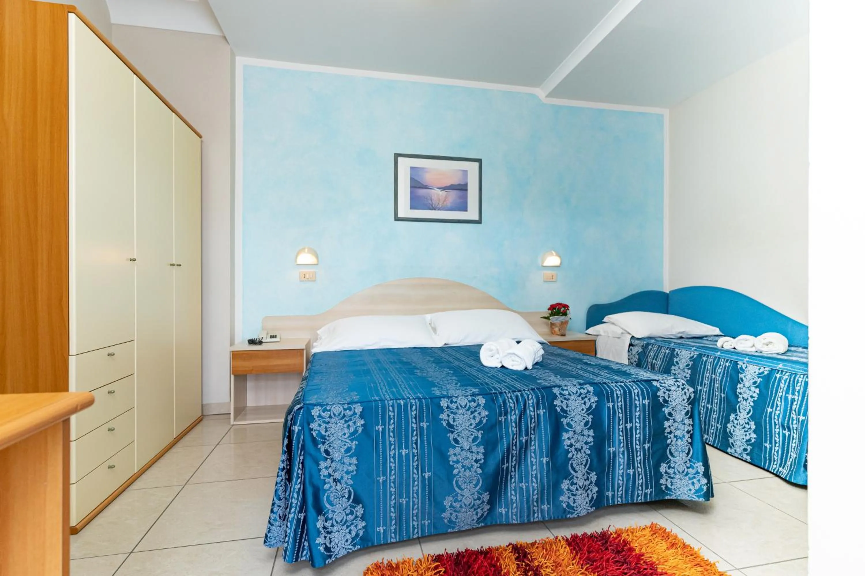 Bed in Hotel Dusseldorf