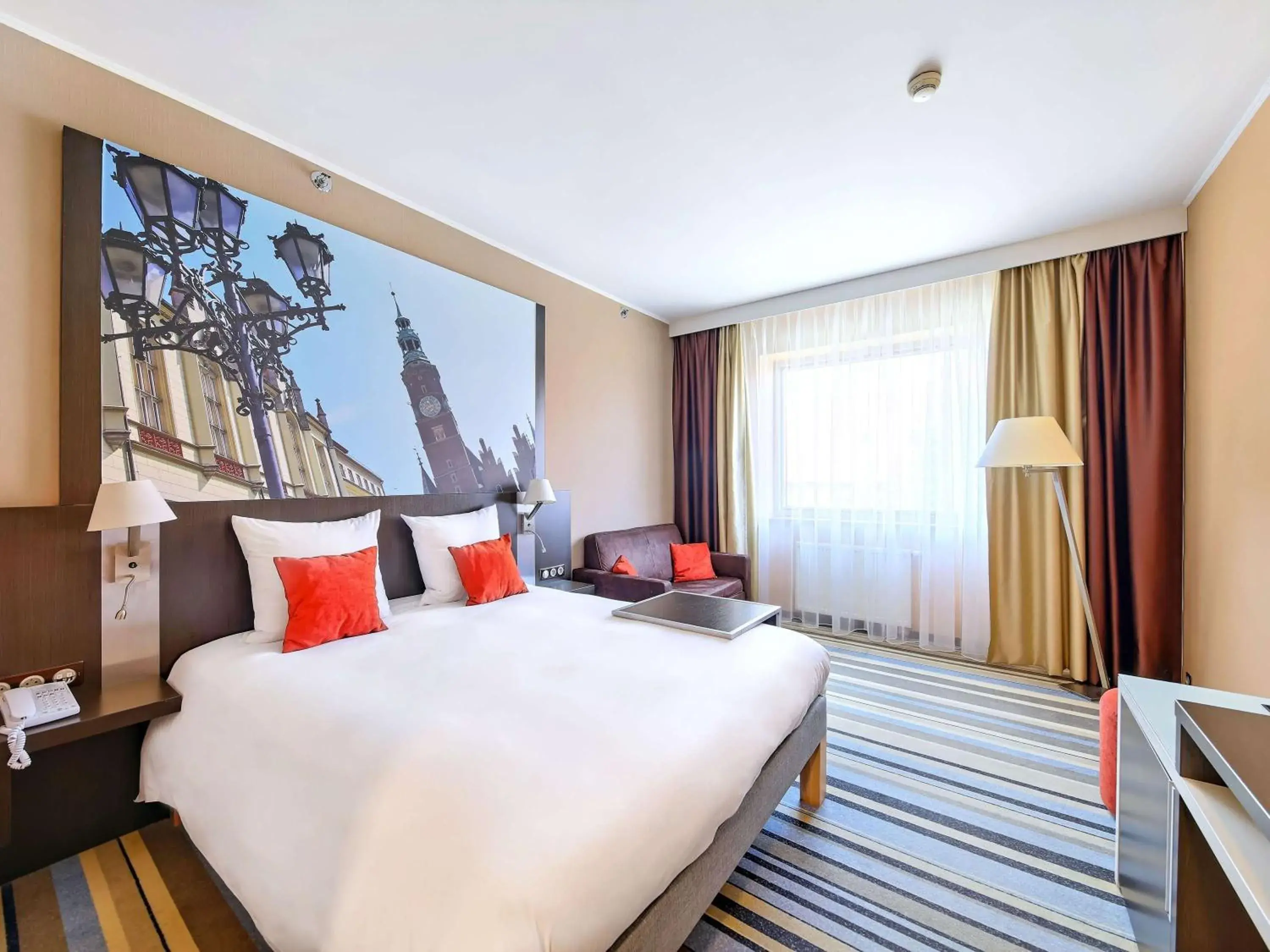 Bed in Mercure Wrocław Centrum Bed in Mercure Wrocław Centrum