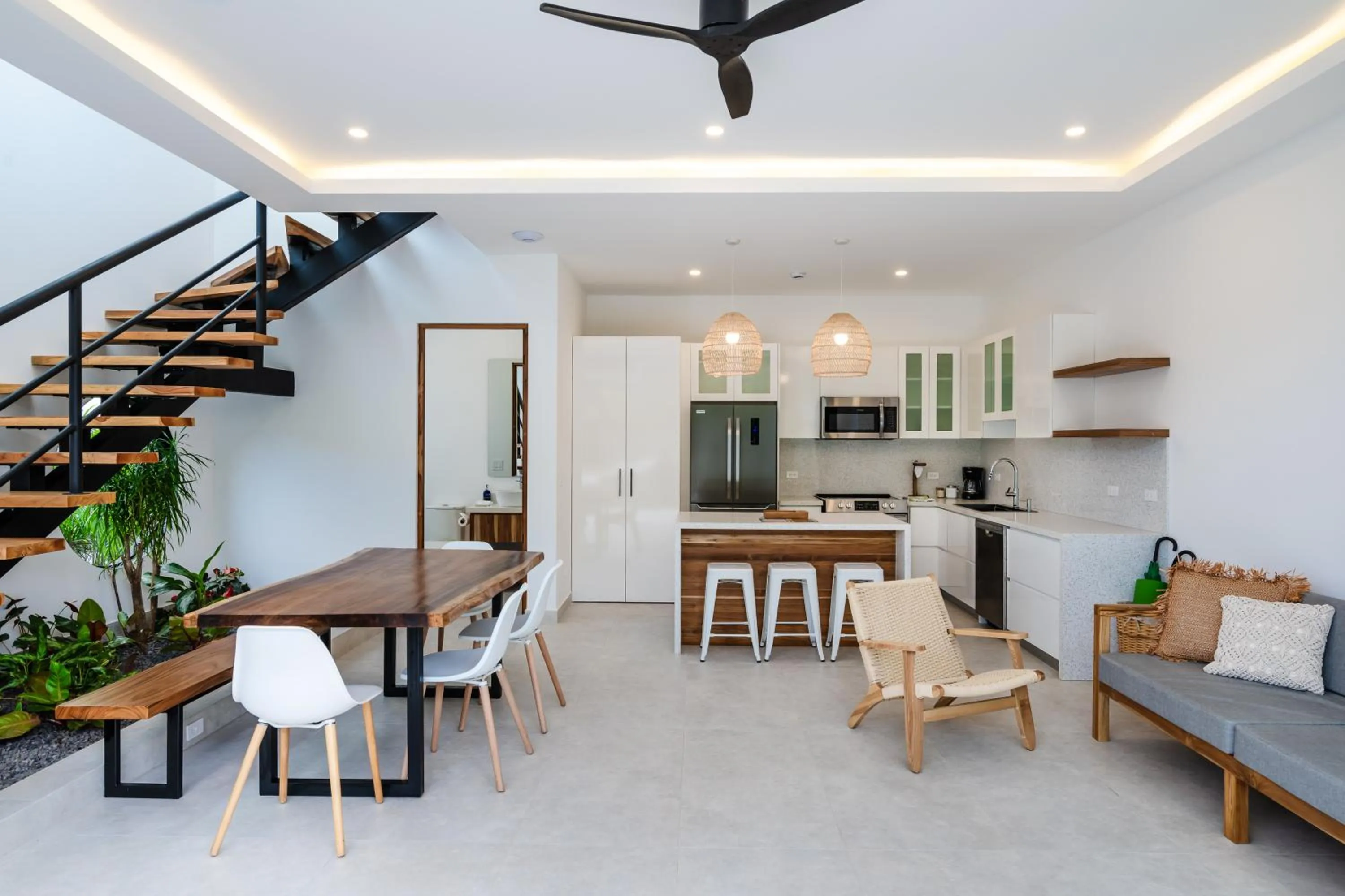 Living room in mVillas Luxury Villas with Beach Club Access & Sauna