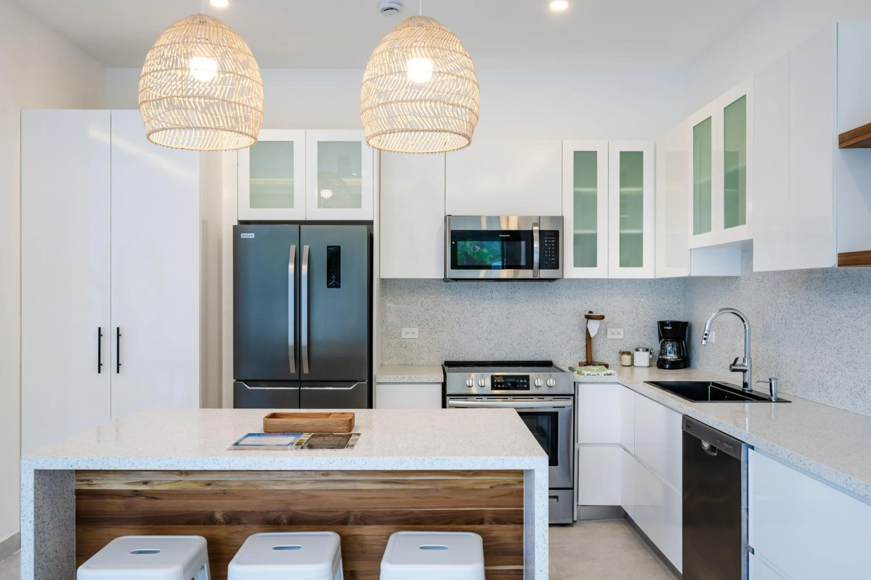 kitchen in mVillas Luxury Villas with Beach Club Access & Sauna