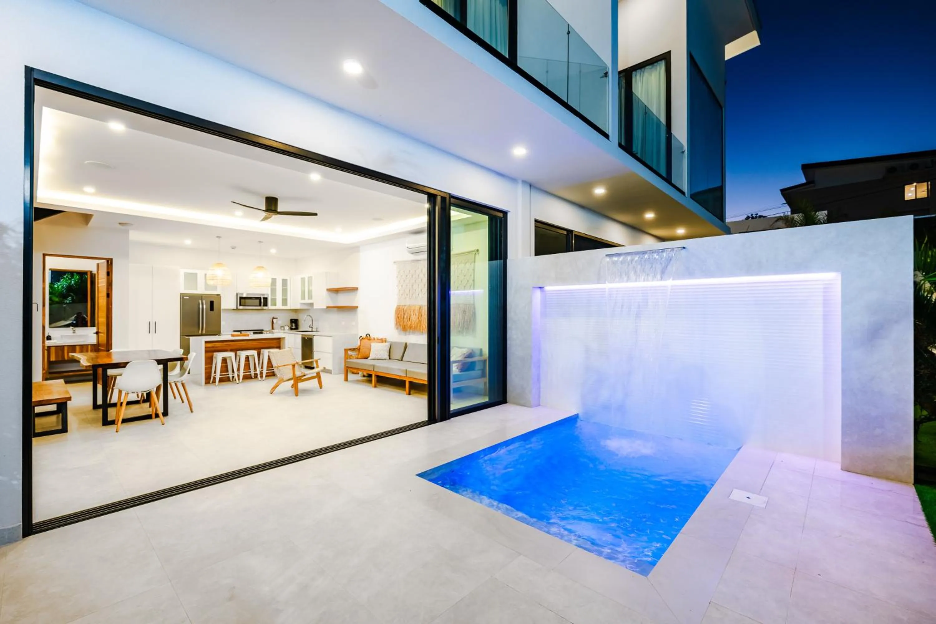 Living room in mVillas Luxury Villas with Beach Club Access & Sauna