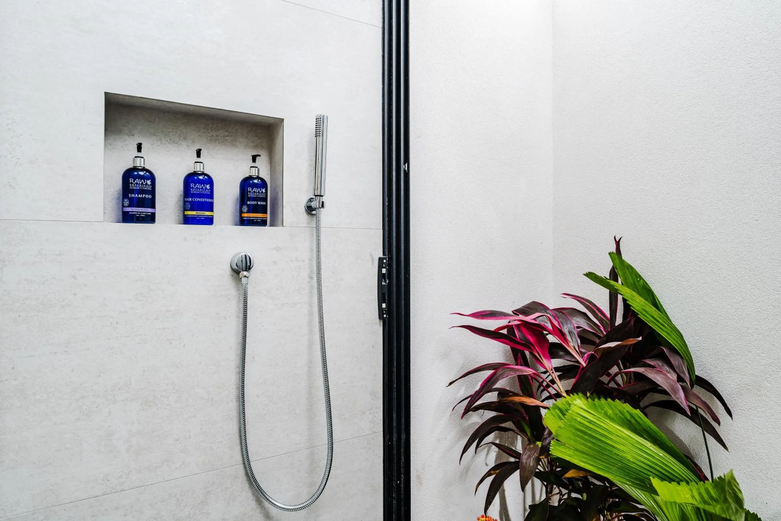 Shower in mVillas Luxury Villas with Beach Club Access & Sauna