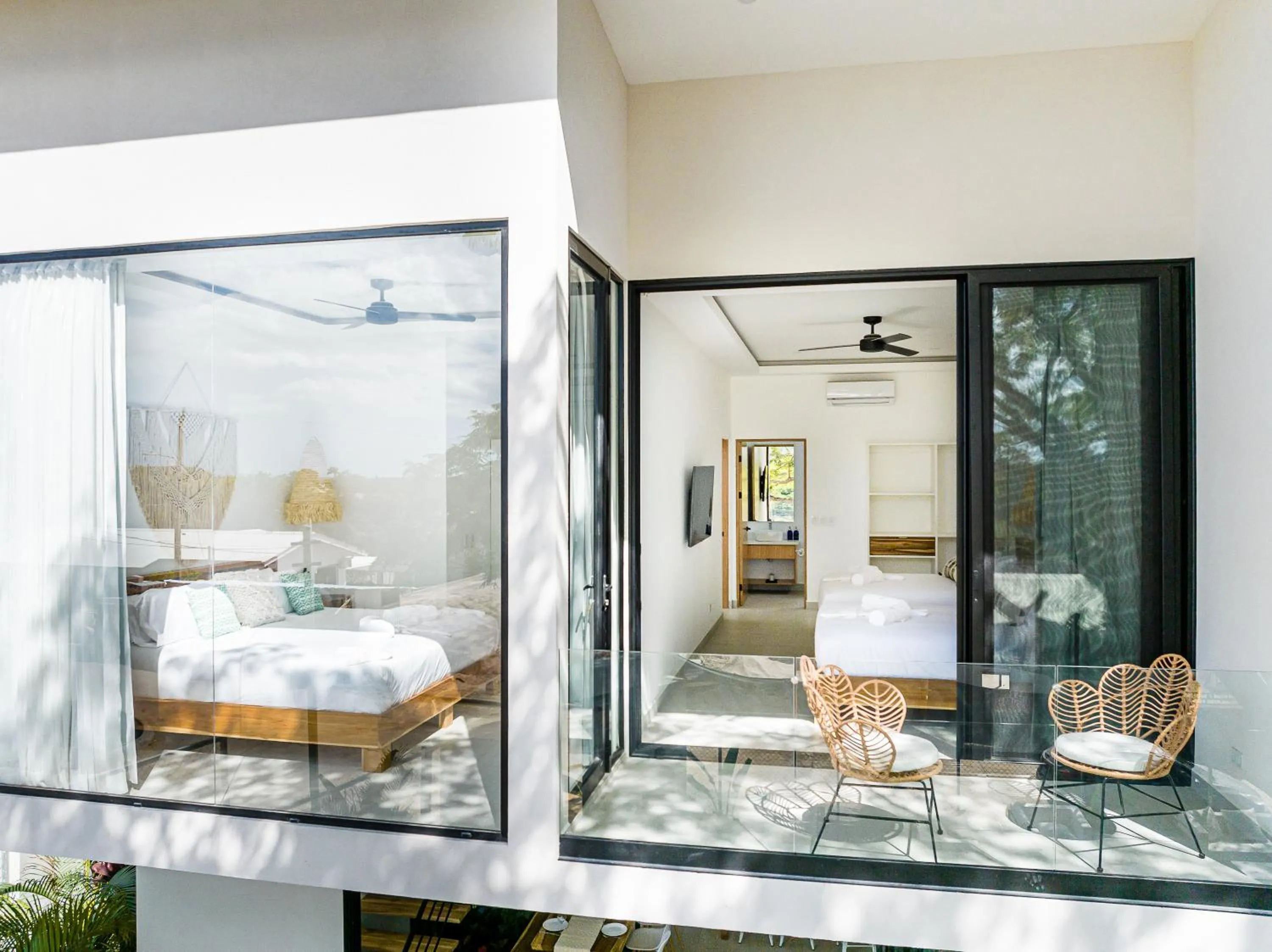 Bed in mVillas Luxury Villas with Beach Club Access & Sauna