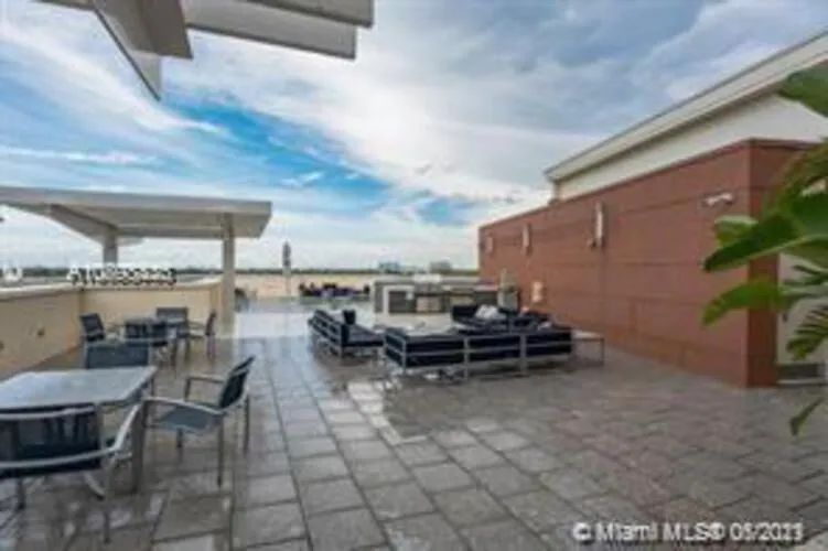 Patio in Wonderful 1 bedroom condo in Midtown.