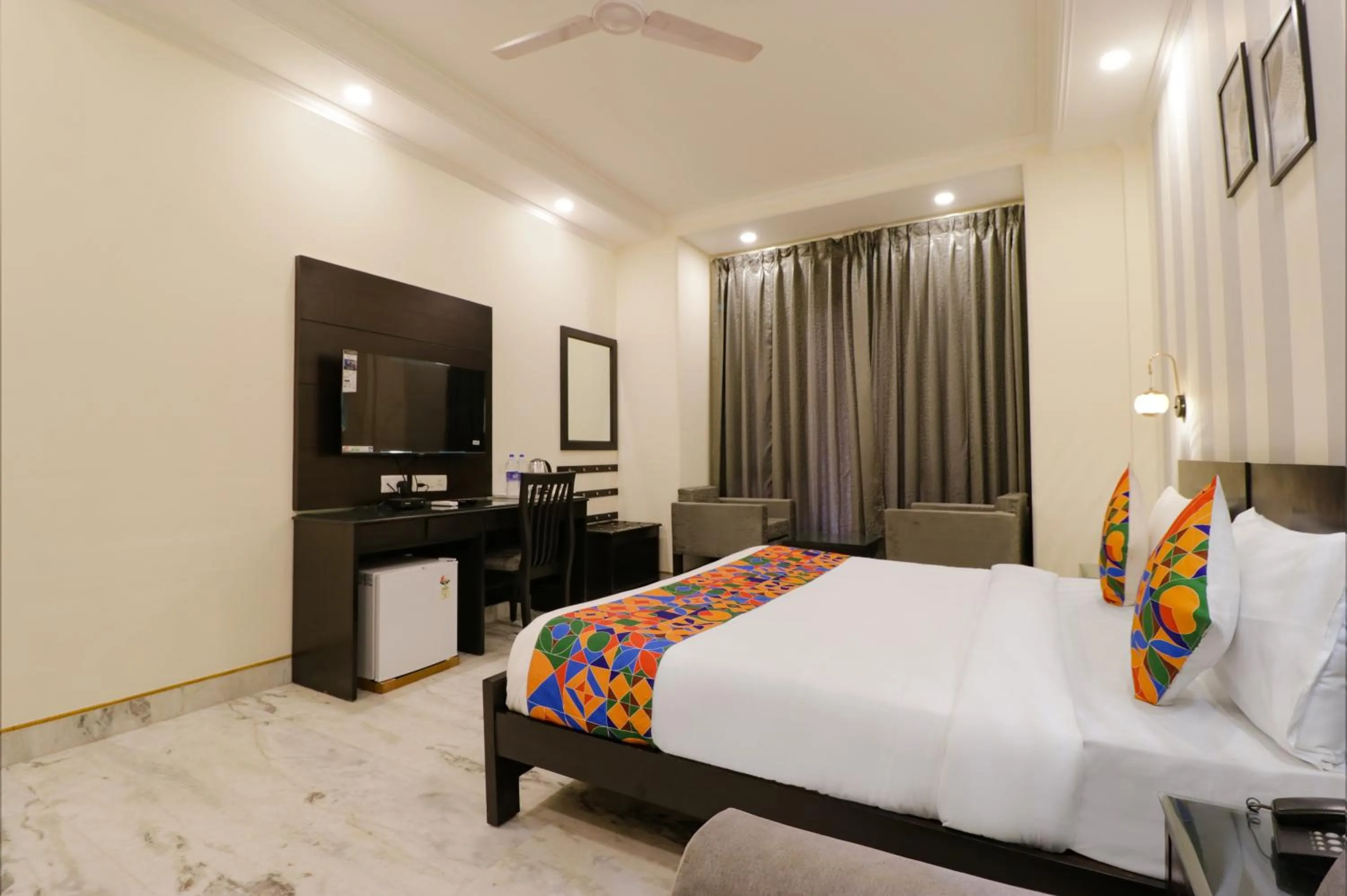 TV and multimedia, Bed in FabHotel RR Residency - DLF Cyber City, Gurugram