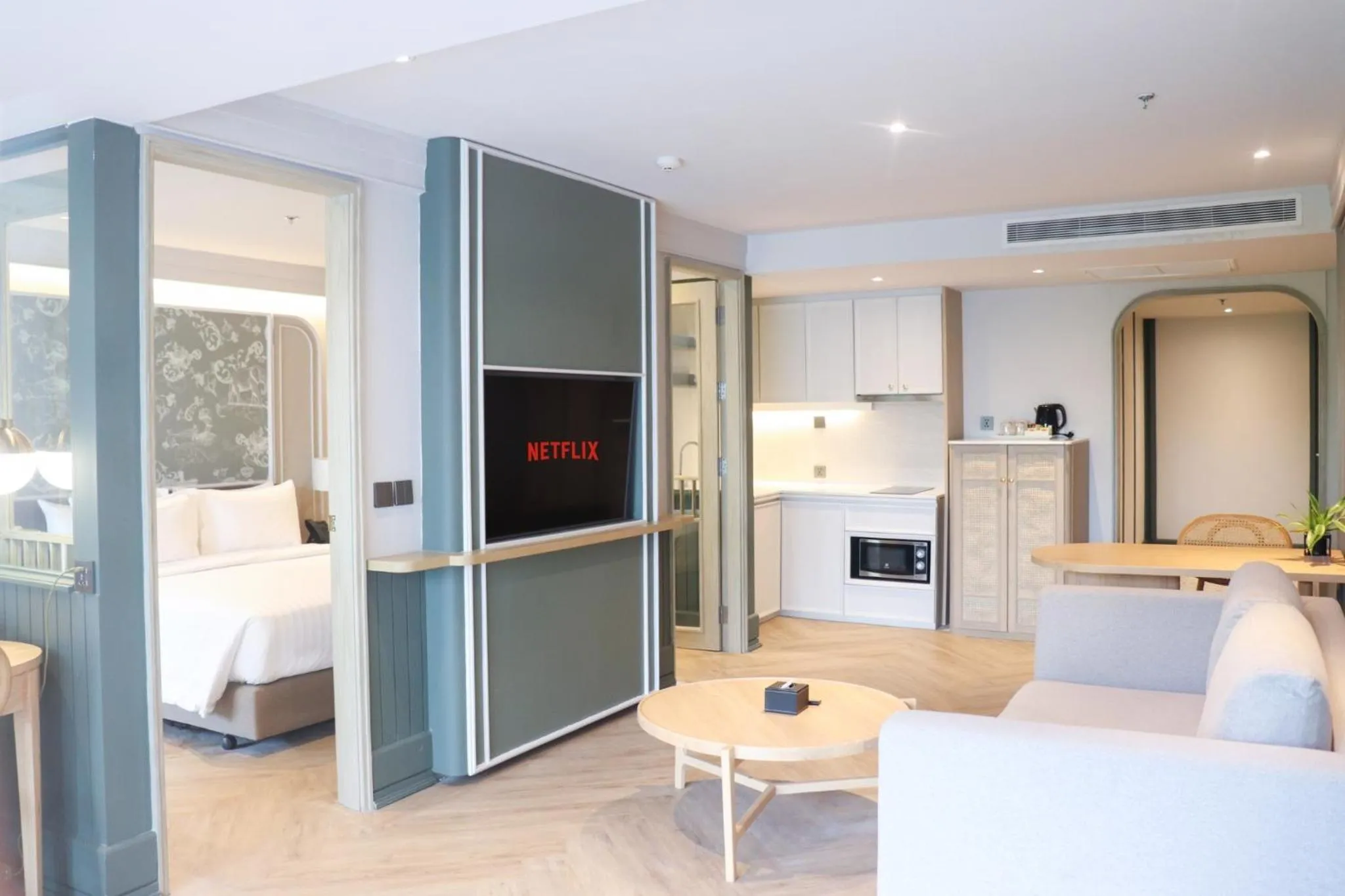 Living room in The Quarter Chaophraya by UHG