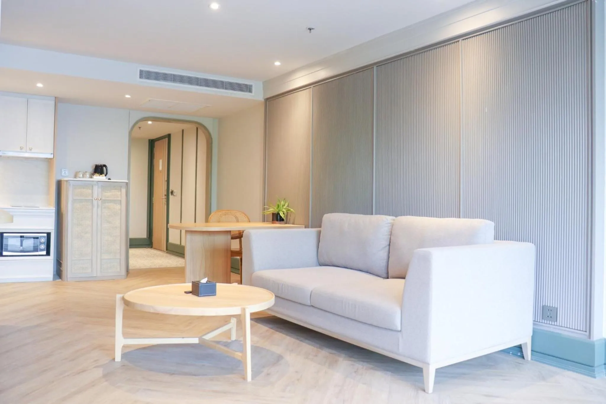 Living room in The Quarter Chaophraya by UHG