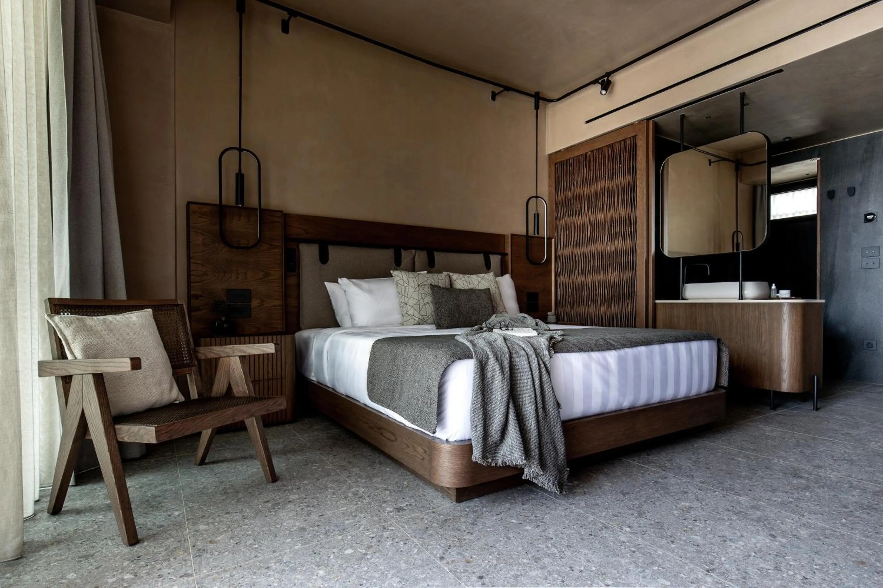 Photo of the whole room, Bed in Pnoe Breathing Life - Adults Only