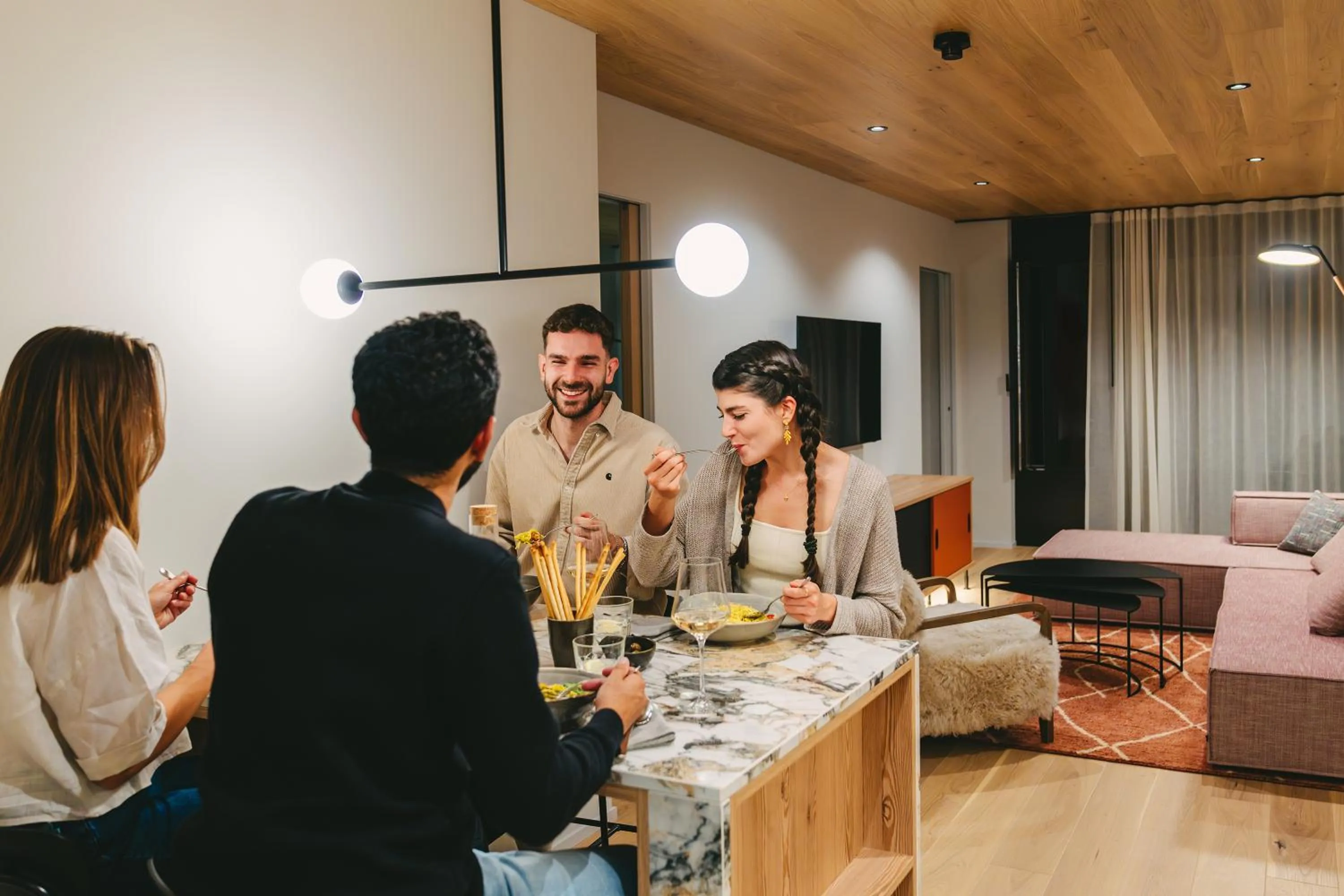Dining area in Sunstar Pontresina