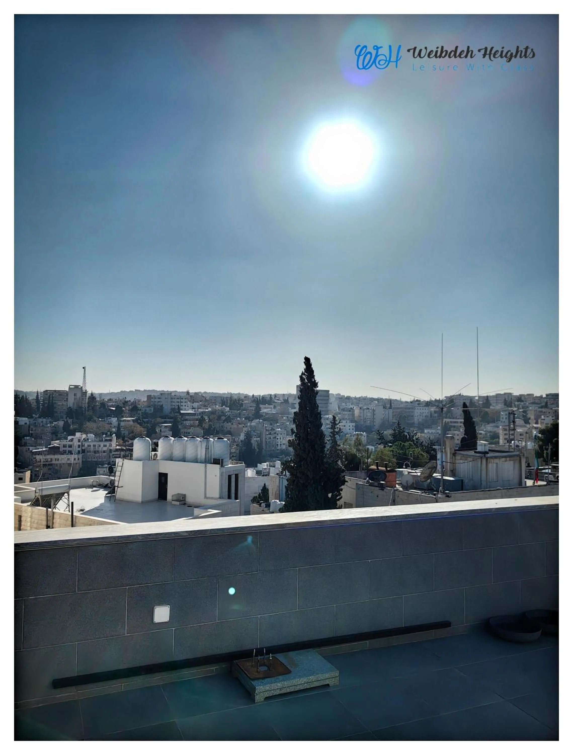 City view in Weibdeh Heights Hotel Suites