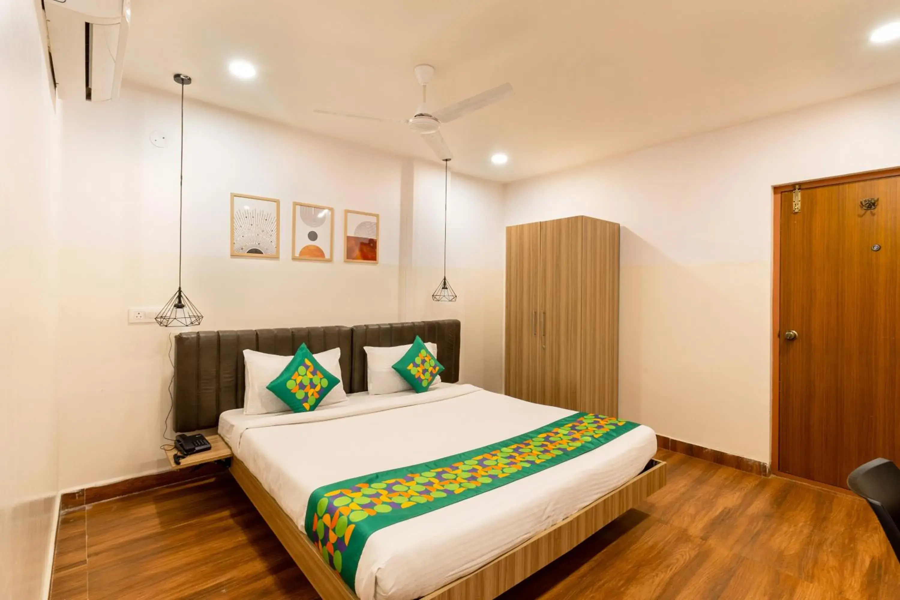 Bedroom, Bed in Treebo Seventh Heaven Kukatpally Bedroom, Bed in Treebo Seventh Heaven Kukatpally