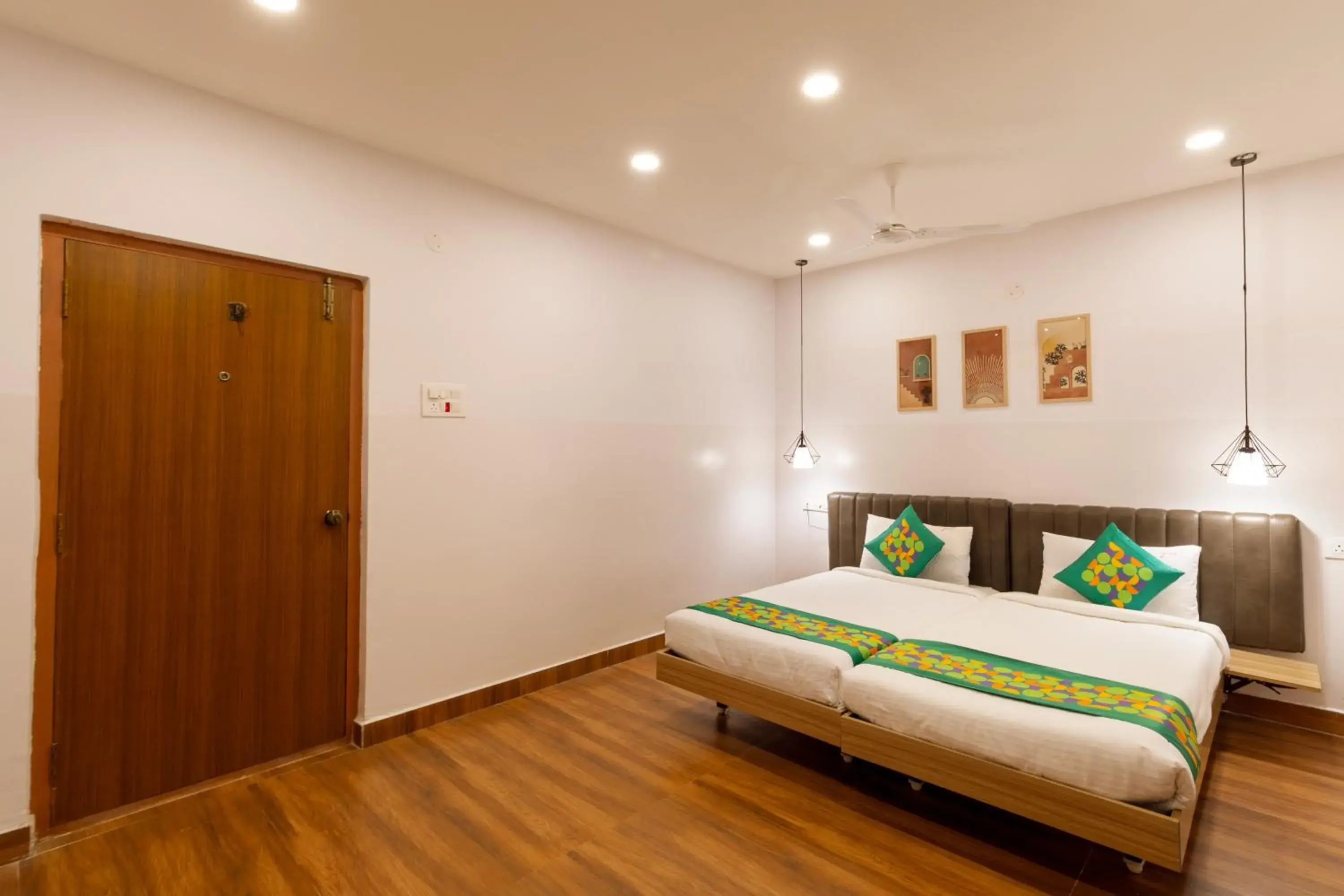Bedroom, Bed in Treebo Seventh Heaven Kukatpally Bedroom, Bed in Treebo Seventh Heaven Kukatpally