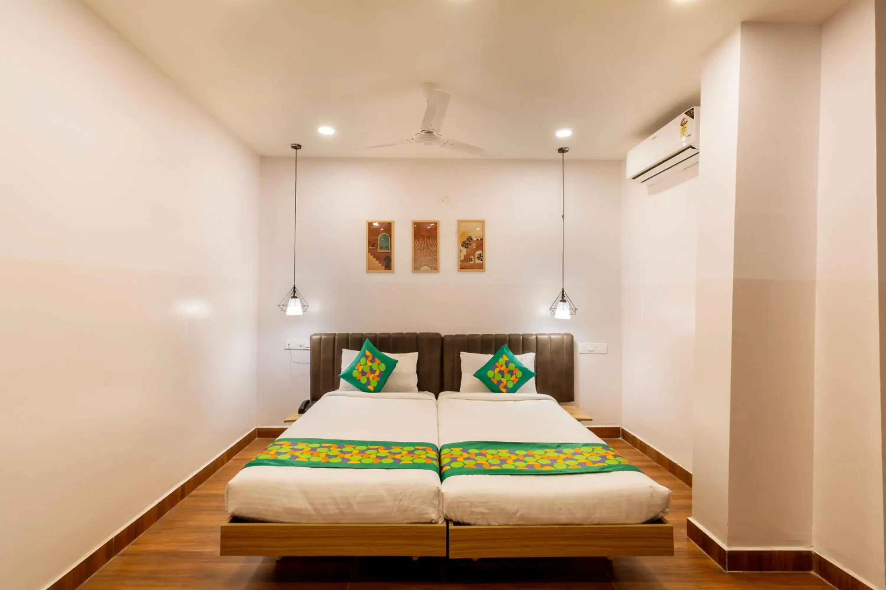 Bedroom, Bed in Treebo Seventh Heaven Kukatpally Bedroom, Bed in Treebo Seventh Heaven Kukatpally