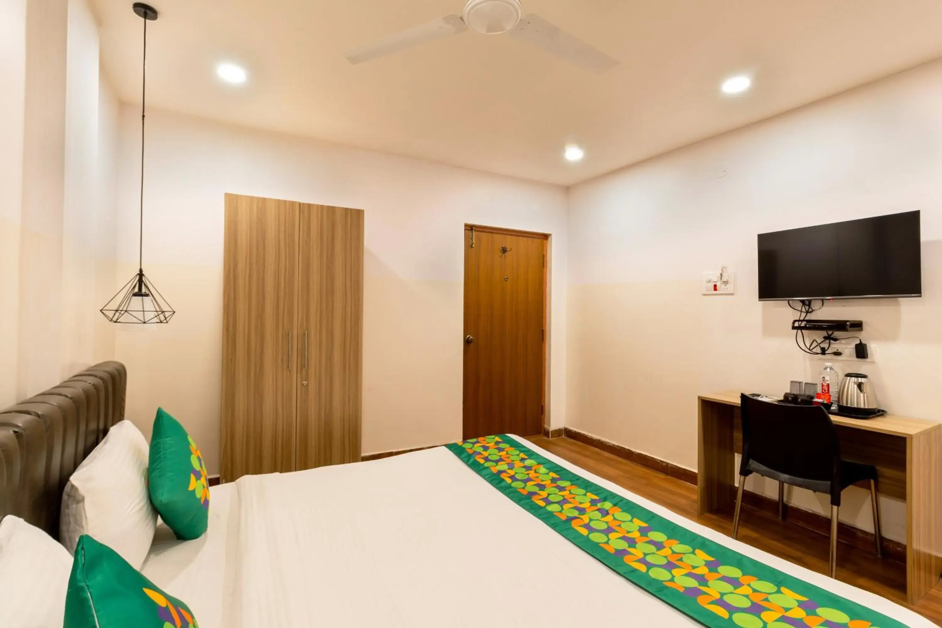 Bedroom, Bed in Treebo Seventh Heaven Kukatpally Bedroom, Bed in Treebo Seventh Heaven Kukatpally