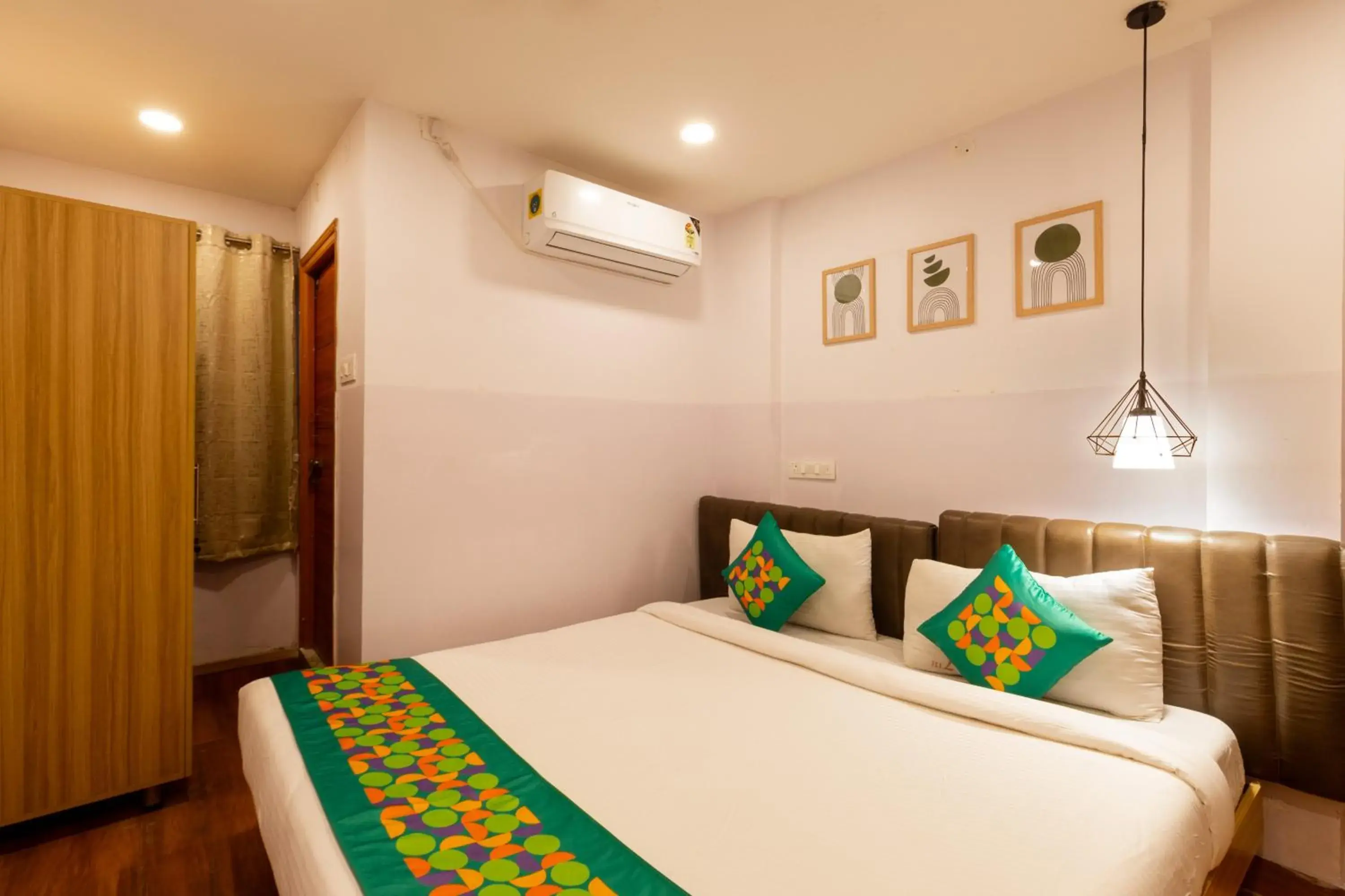 Bedroom, Bed in Treebo Seventh Heaven Kukatpally Bedroom, Bed in Treebo Seventh Heaven Kukatpally