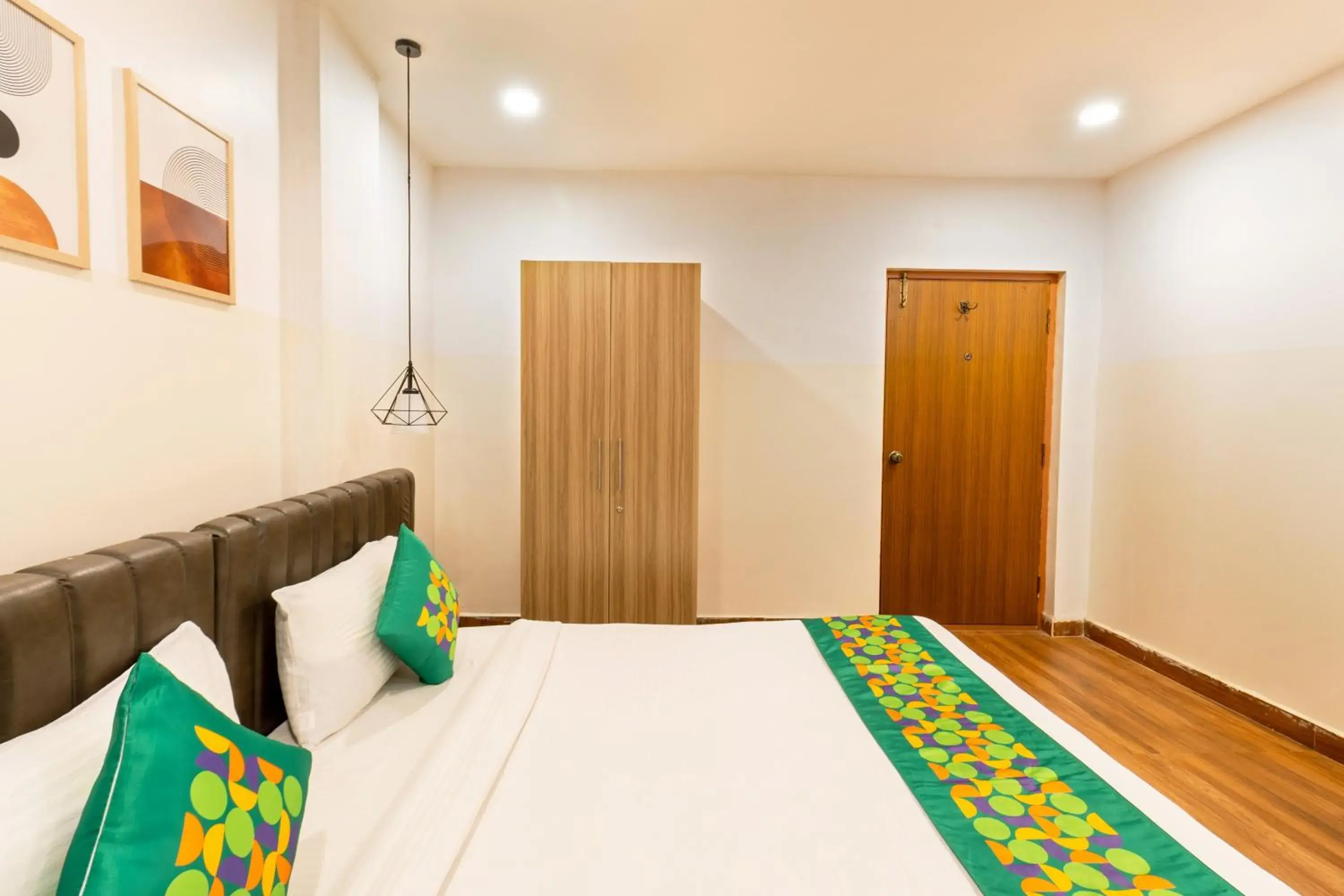 Bedroom, Bed in Treebo Seventh Heaven Kukatpally Bedroom, Bed in Treebo Seventh Heaven Kukatpally