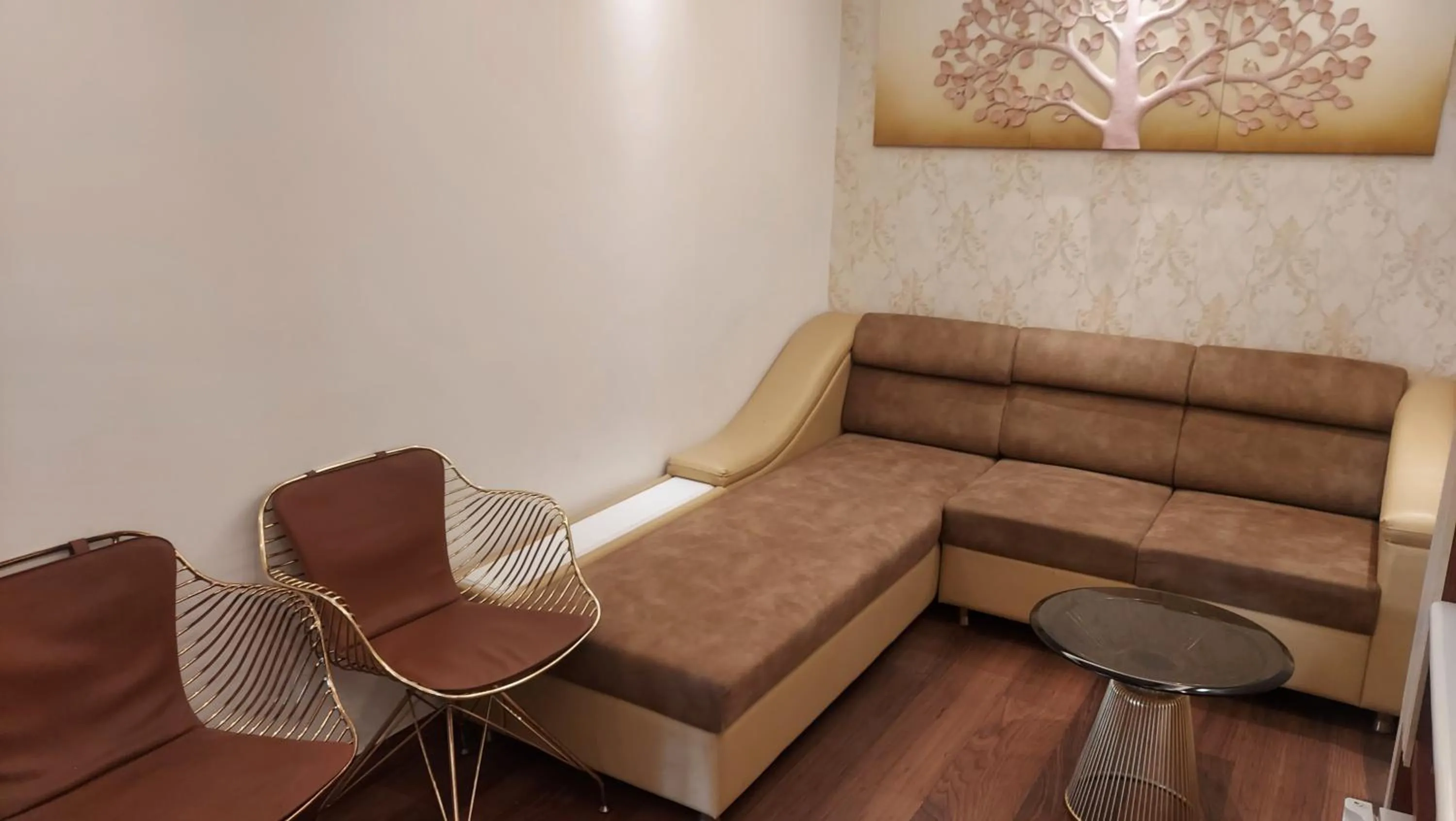 Seating area in Hotel Manila