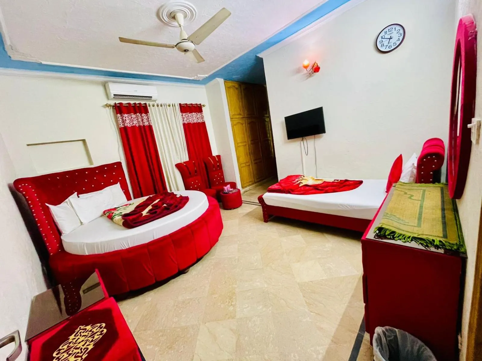 Bed in Galaxy Lodge