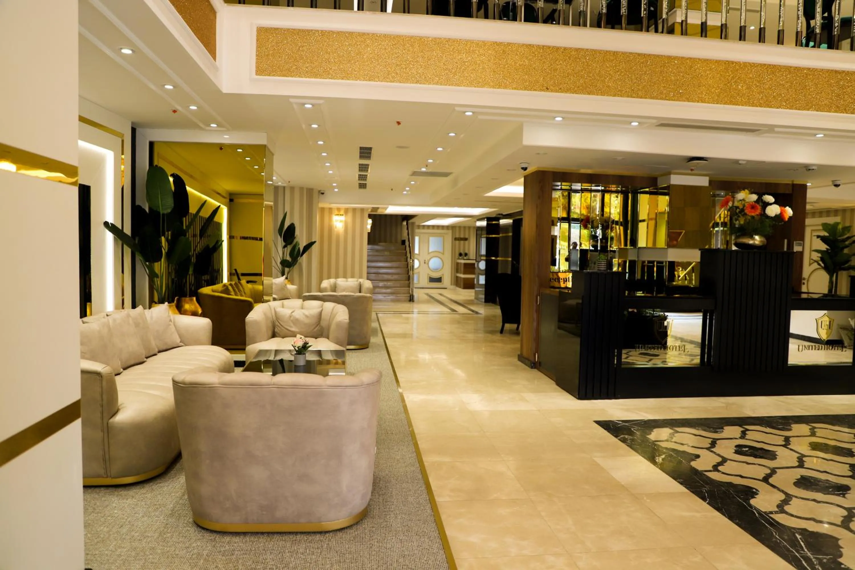 Lobby or reception in UNITED HOTEL INTERNATIONAL