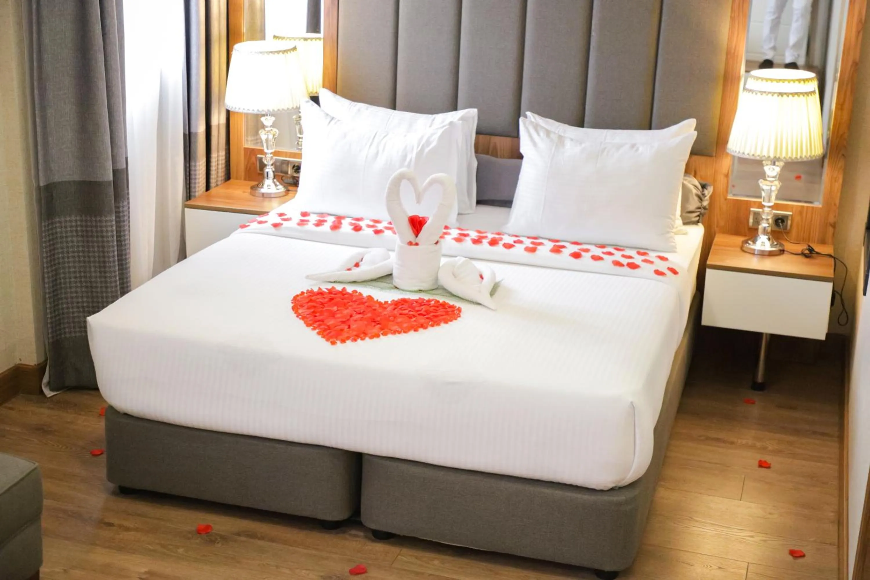 Bed in UNITED HOTEL INTERNATIONAL