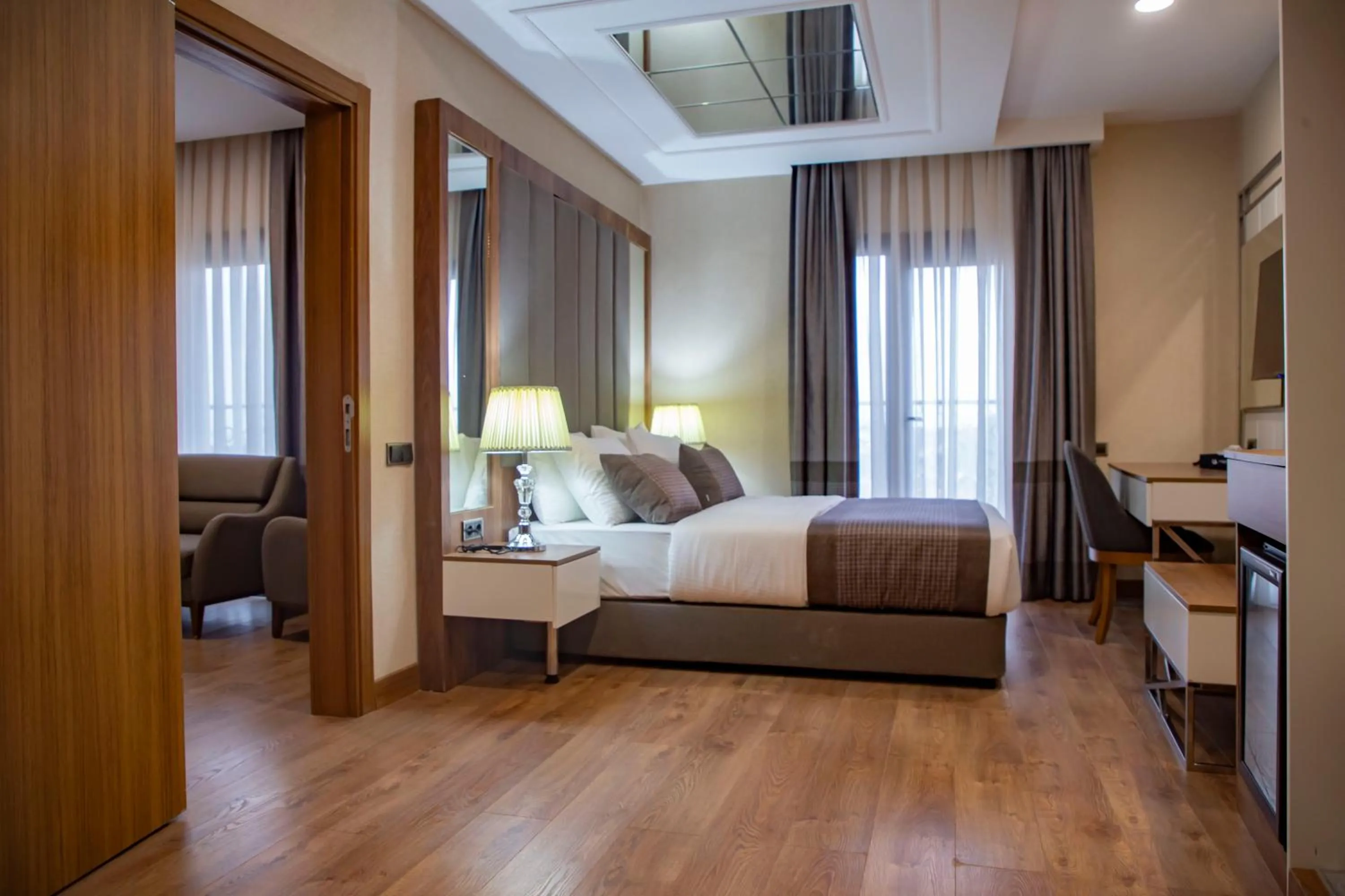 Bed in UNITED HOTEL INTERNATIONAL