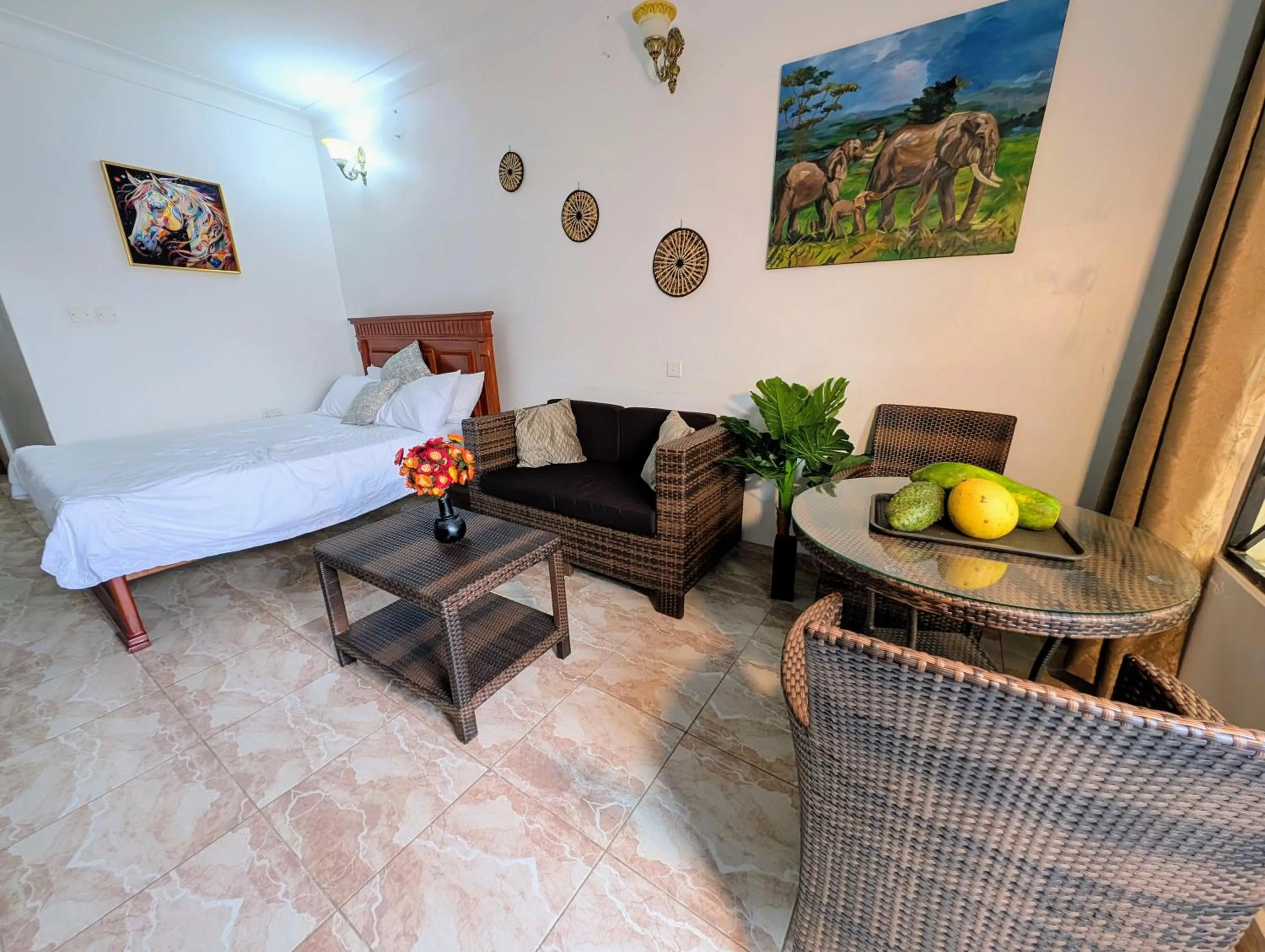 Bed in Oslo Gardens Bed & Breakfast